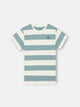Kids' vintage green striped t-shirt