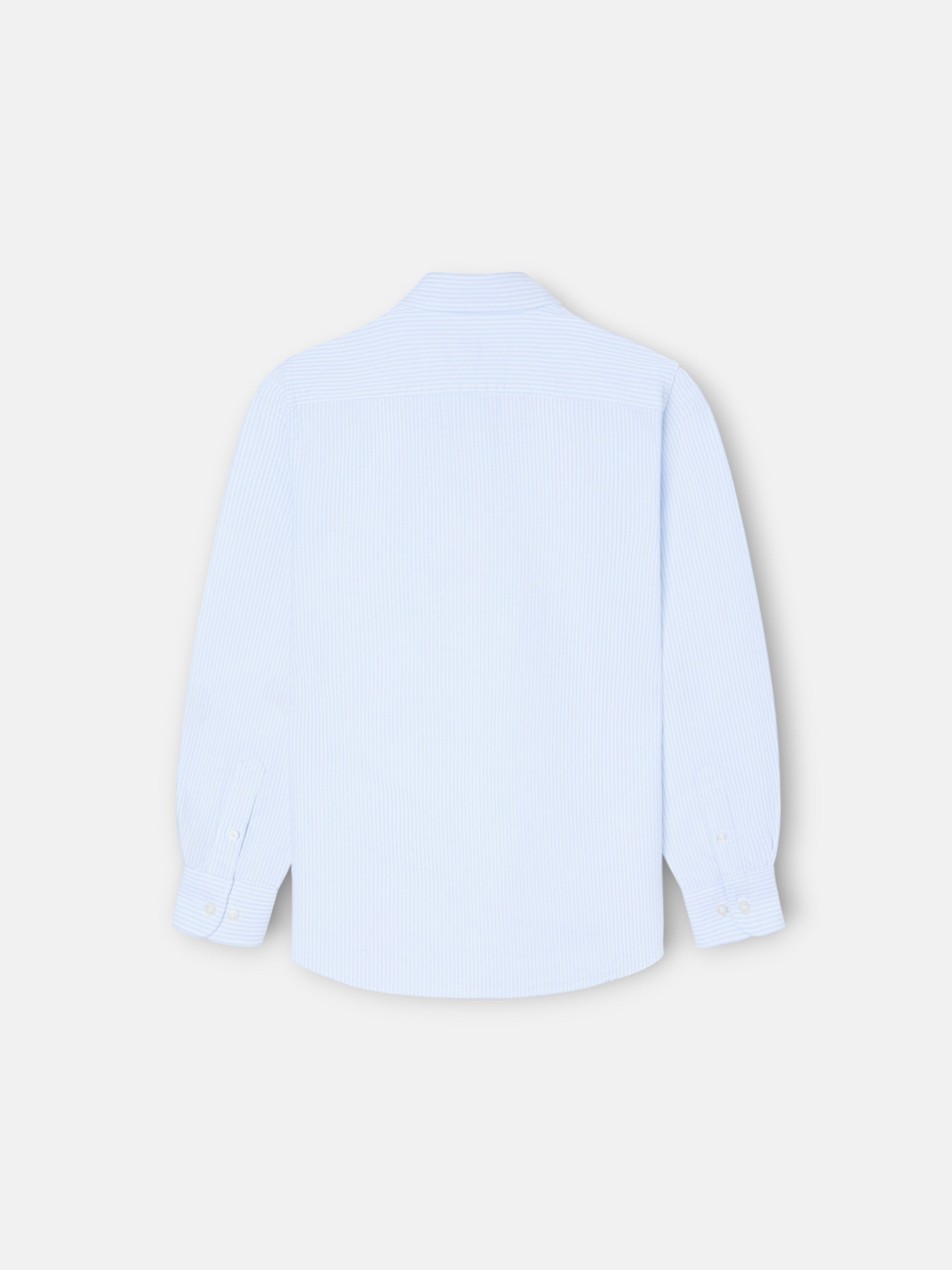 Polo de sport pour enfants à rayures bleues verticales