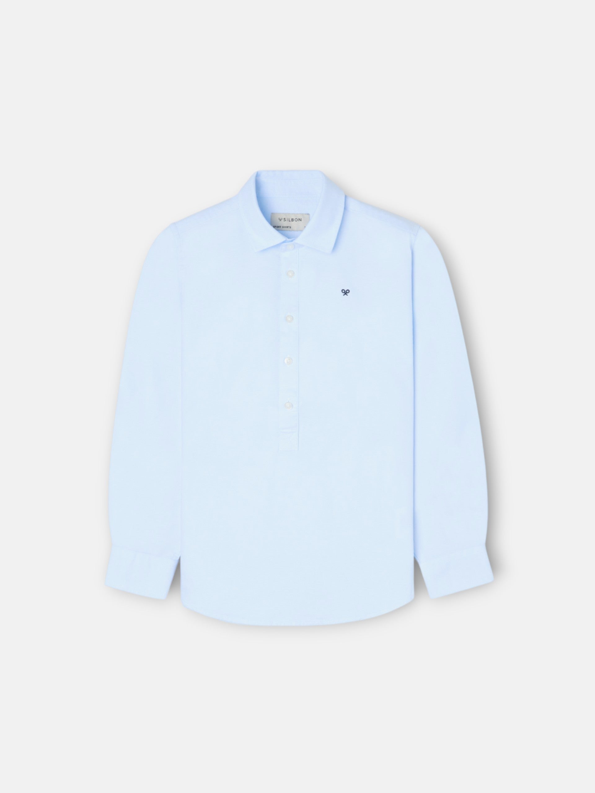 Polera sport kids oxford celeste