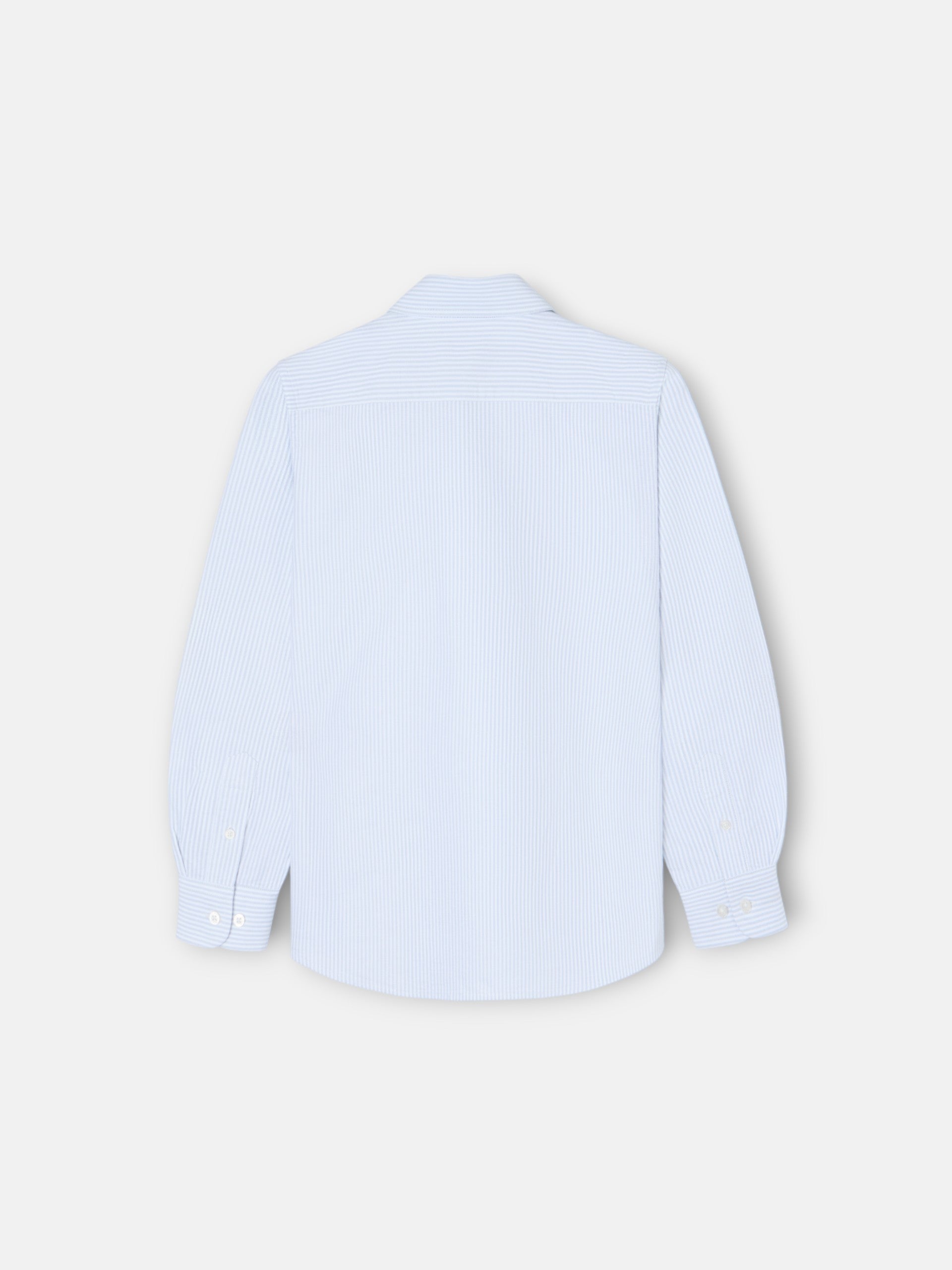 Camisa sport kids rayas oxford verde