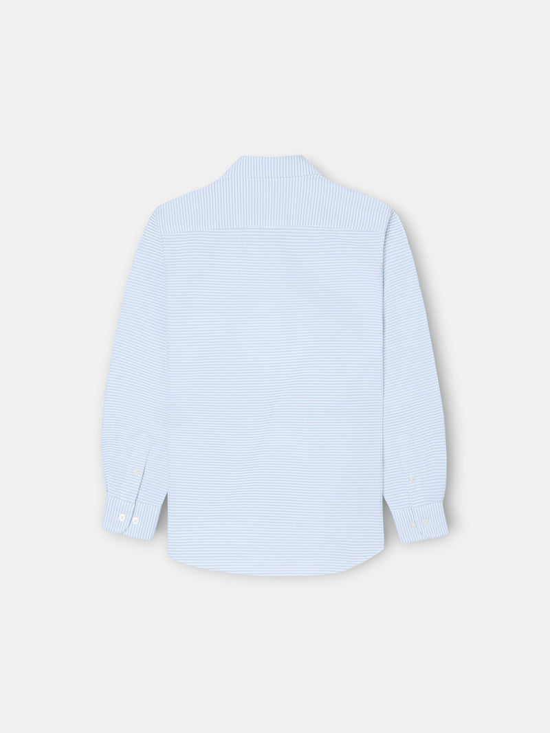 Camisola desportiva criança riscas horizontais verde