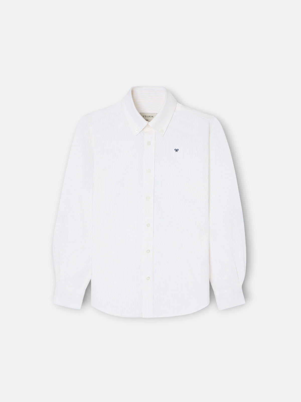 Kids' sport shirt yellow oxford stripes
