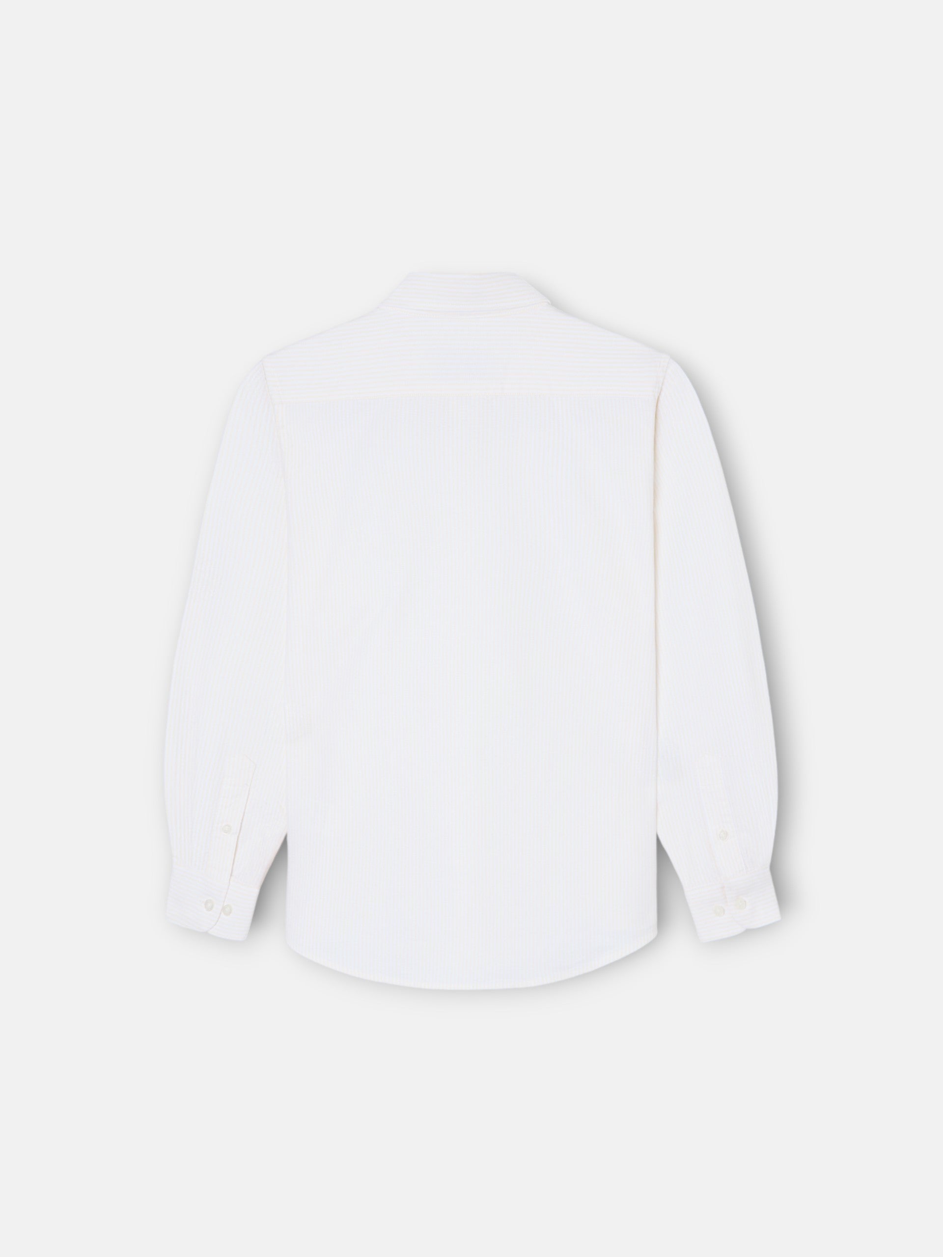 Kids sport shirt striped oxford style yellow