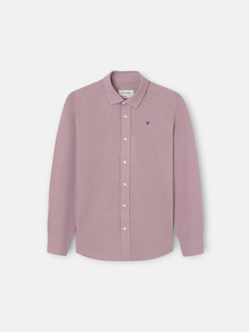 Camisa desportiva criança linho bordô