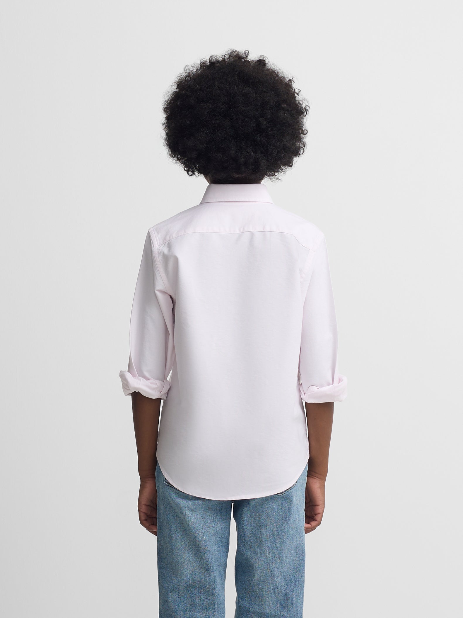 pink oxford kids sport shirt