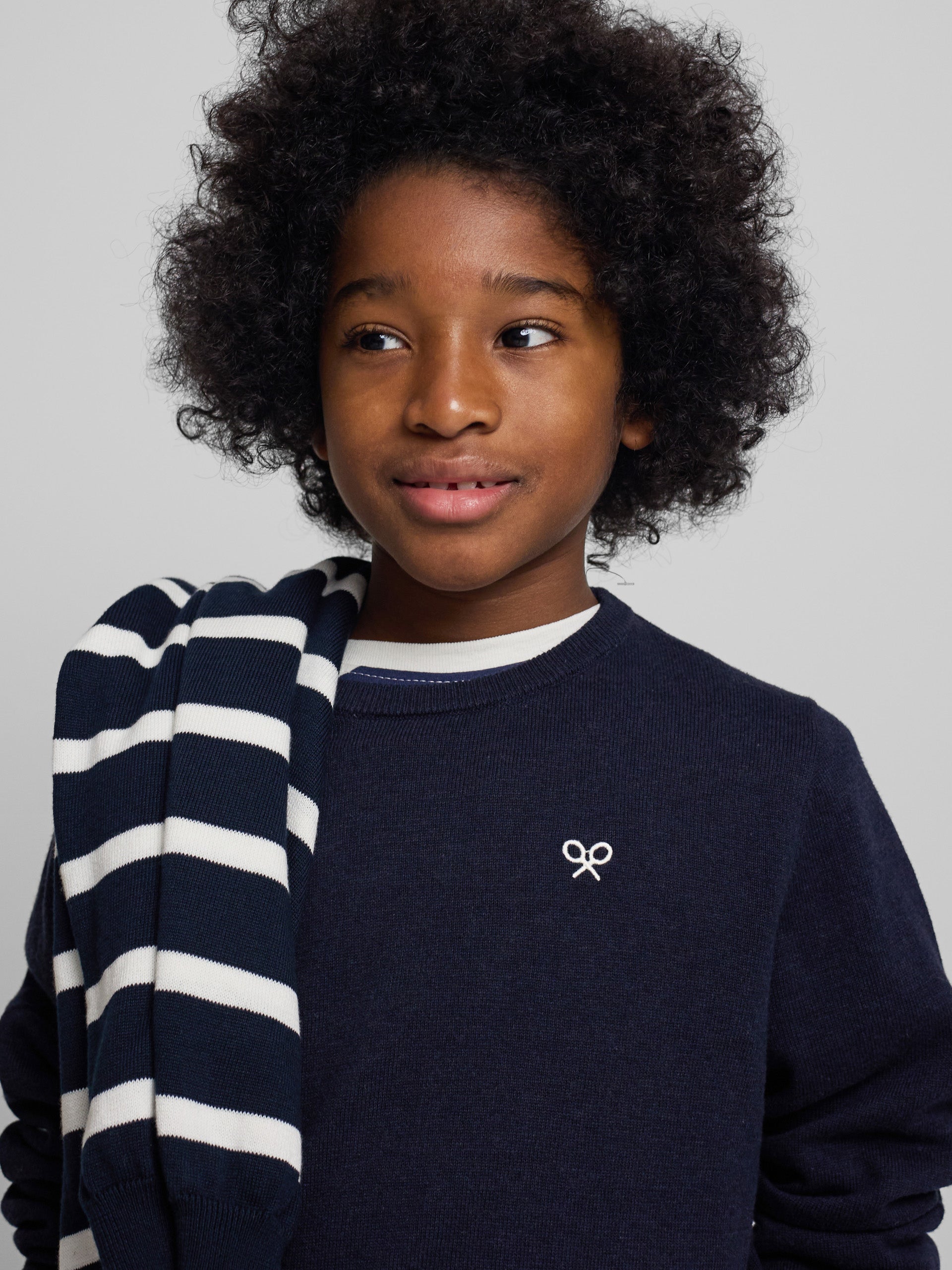 Jersey kids punto azul marino