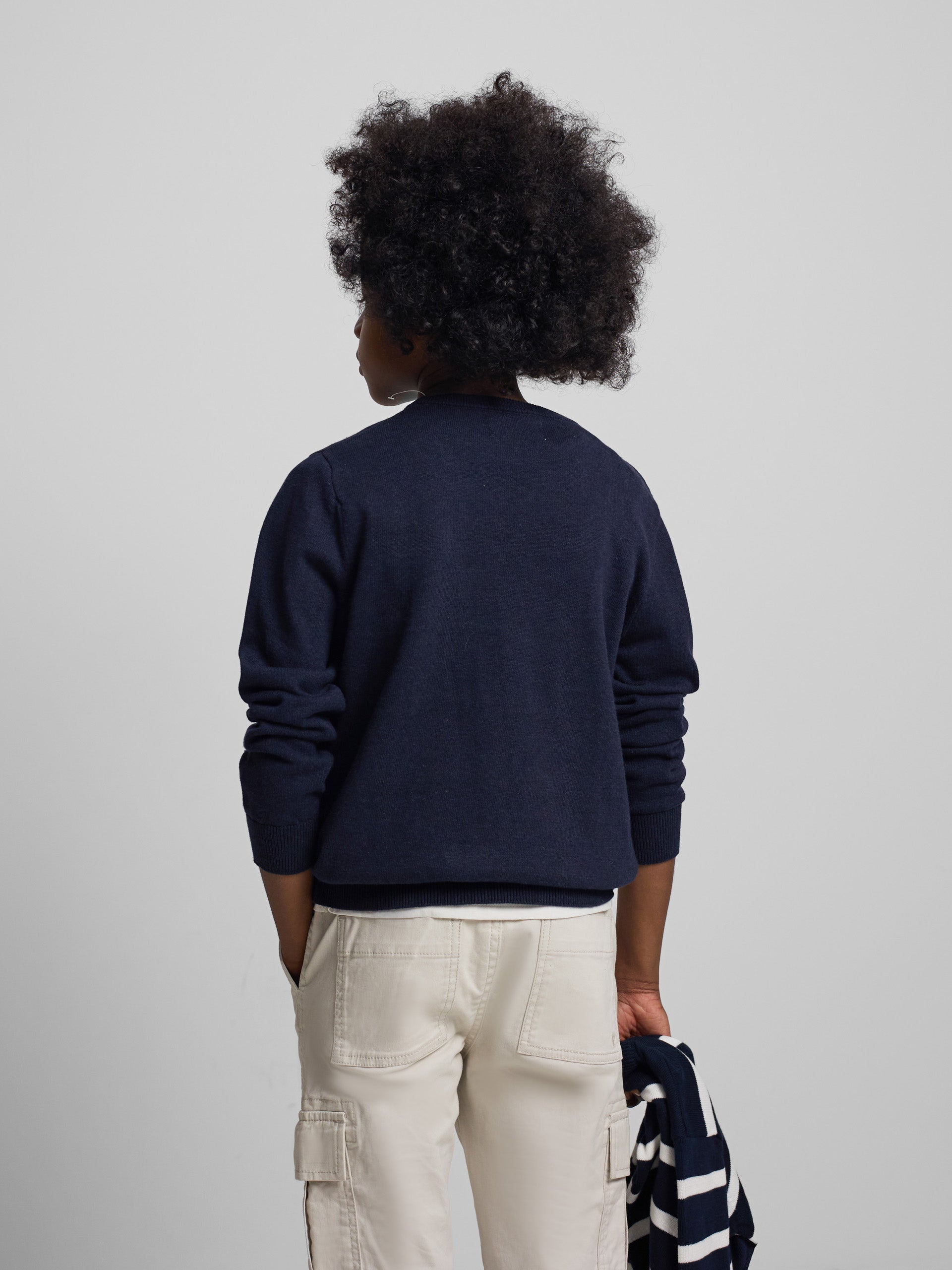 Jersey kids punto azul marino