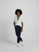Kids' navy blue chino sport trousers