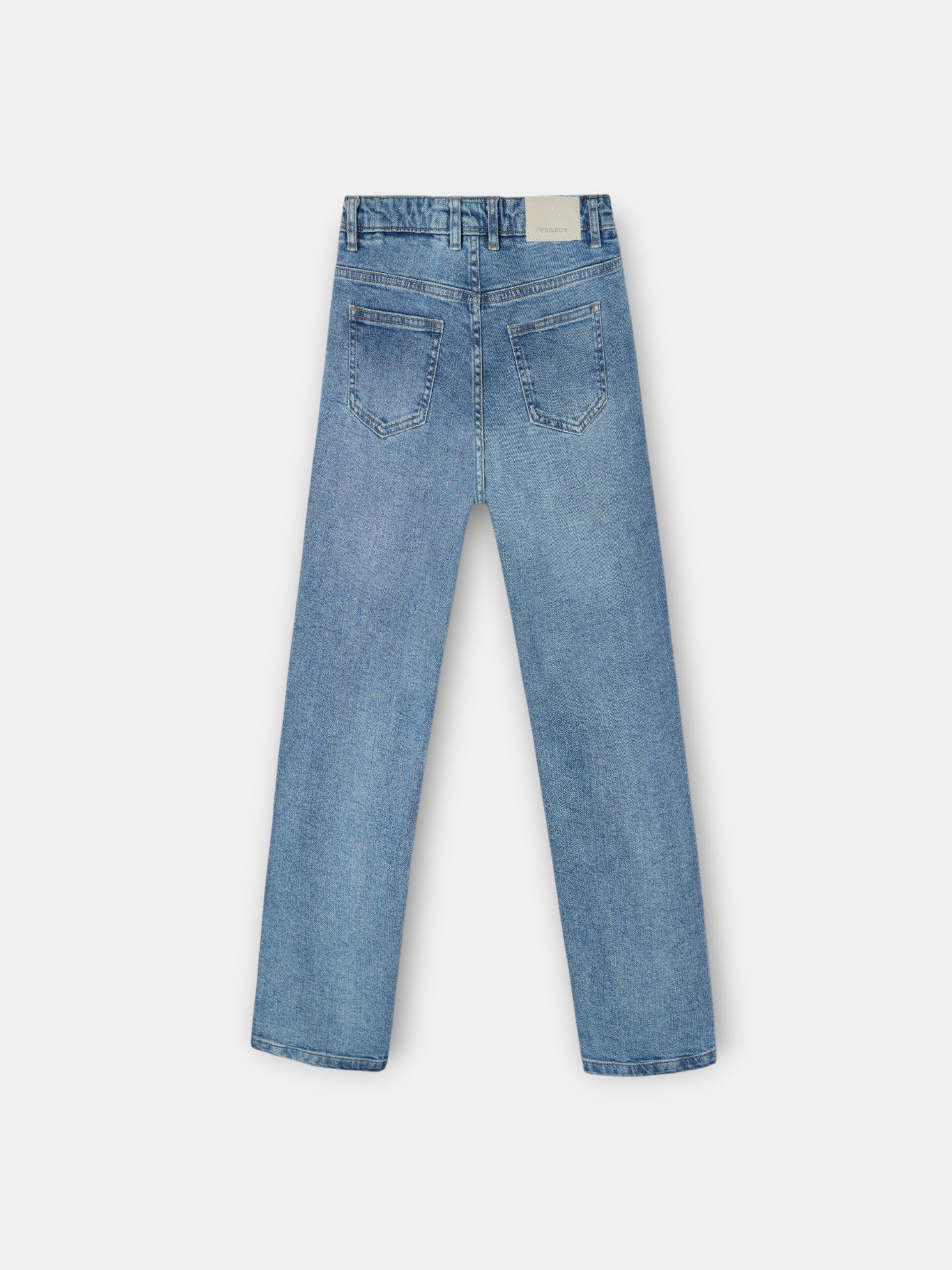 pantalon de sport en denim bleu pour enfants
