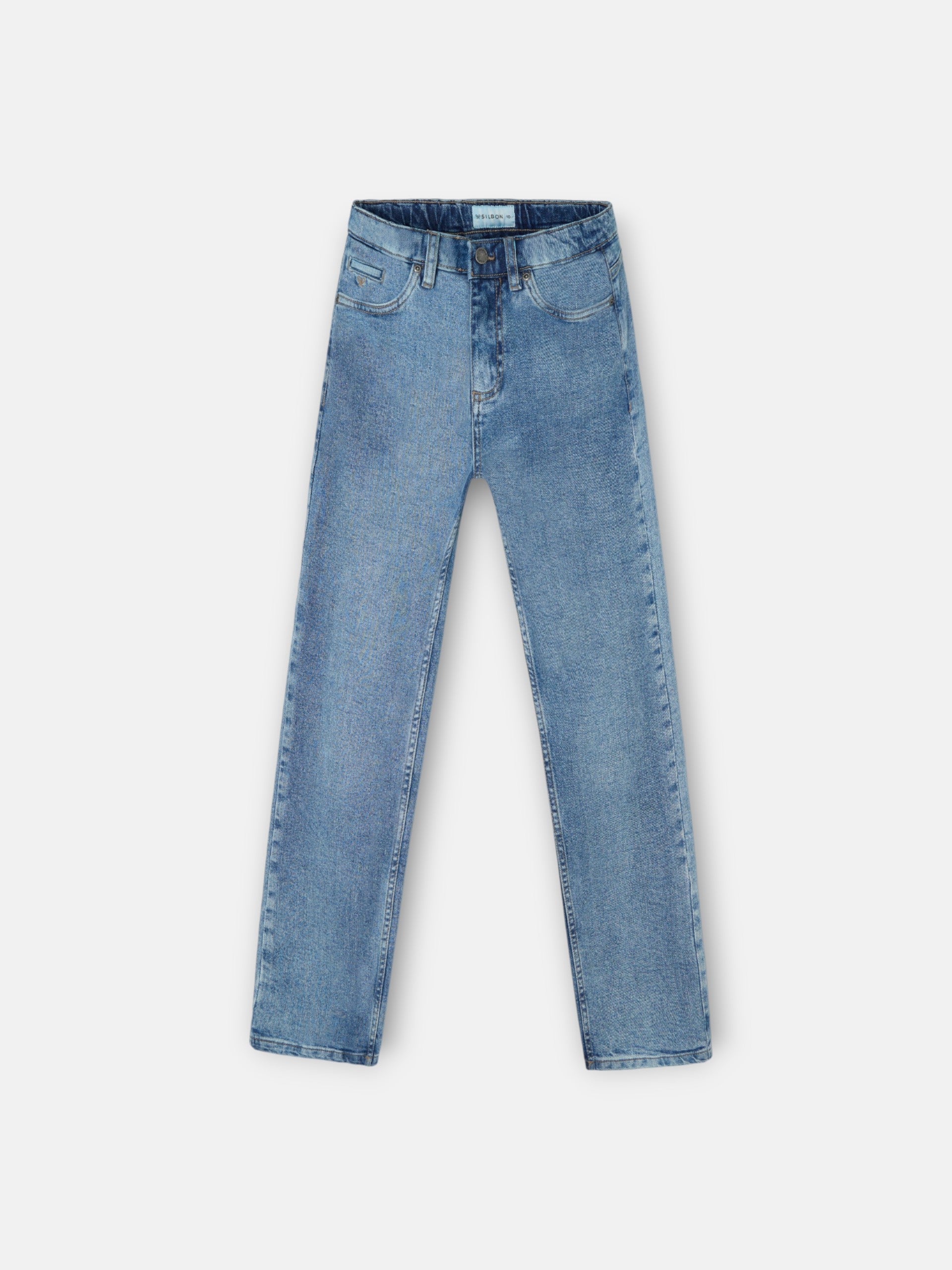 pantalon de sport en denim bleu pour enfants