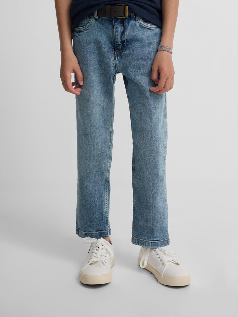 Pantalon sport kids denim azul
