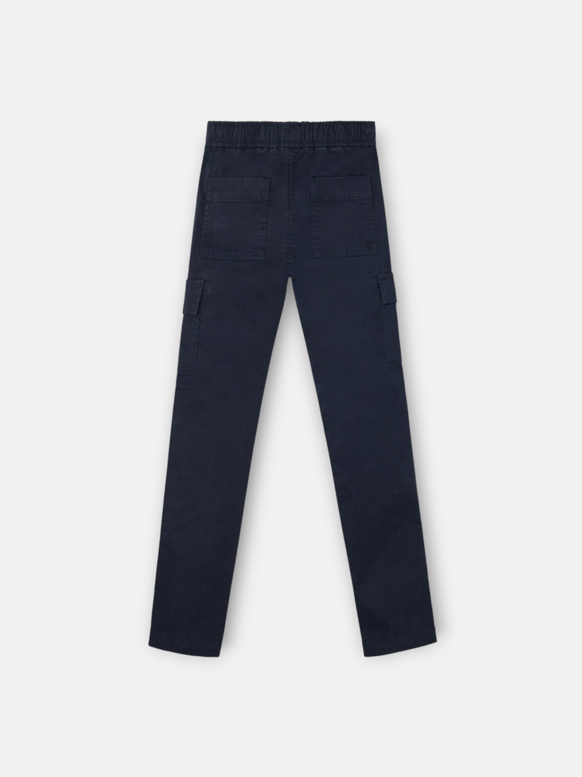 Pantalon cargo sport enfant bleu marine