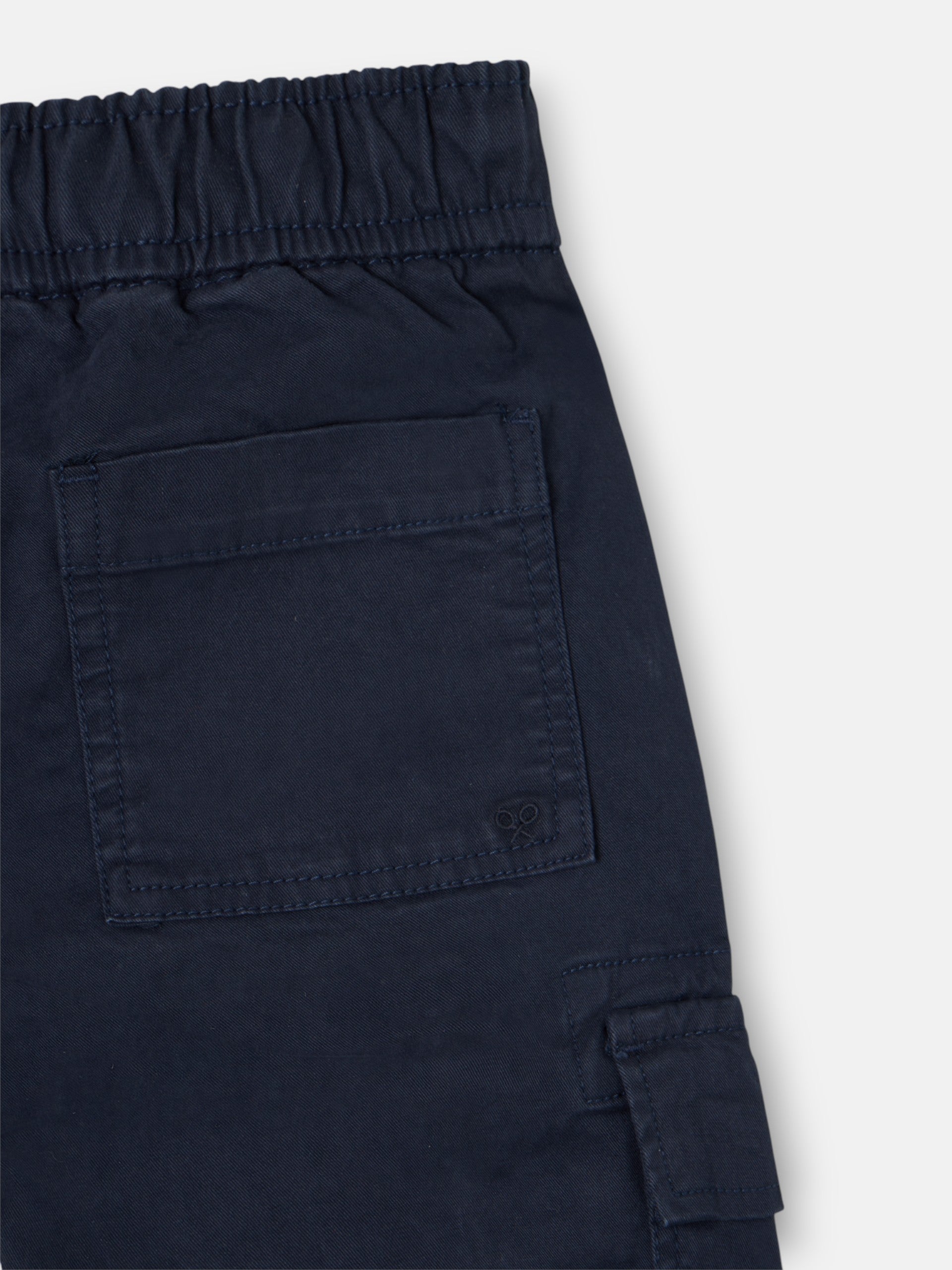 Pantalon cargo sport enfant bleu marine
