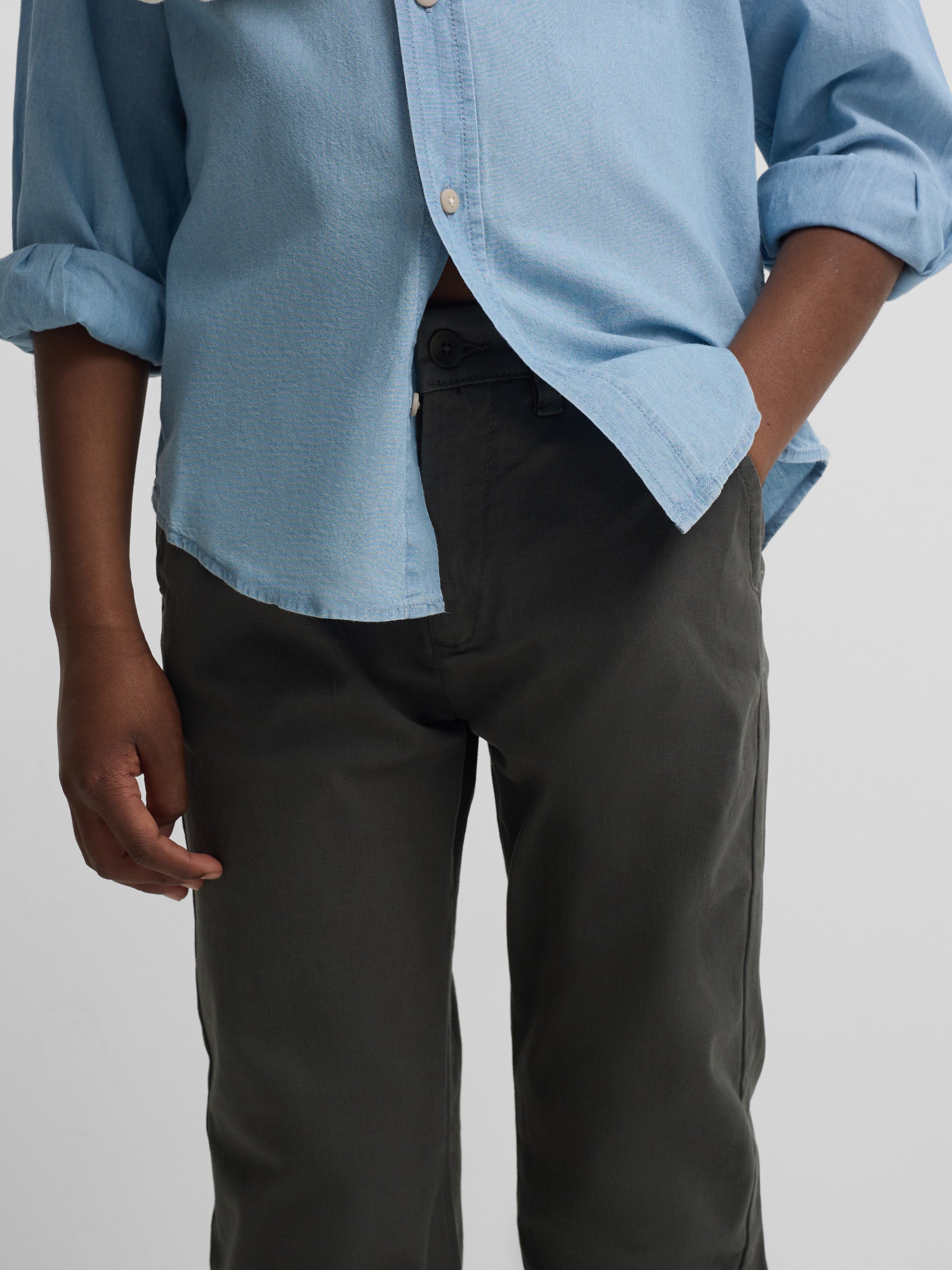 Green Chinese kids sport pants