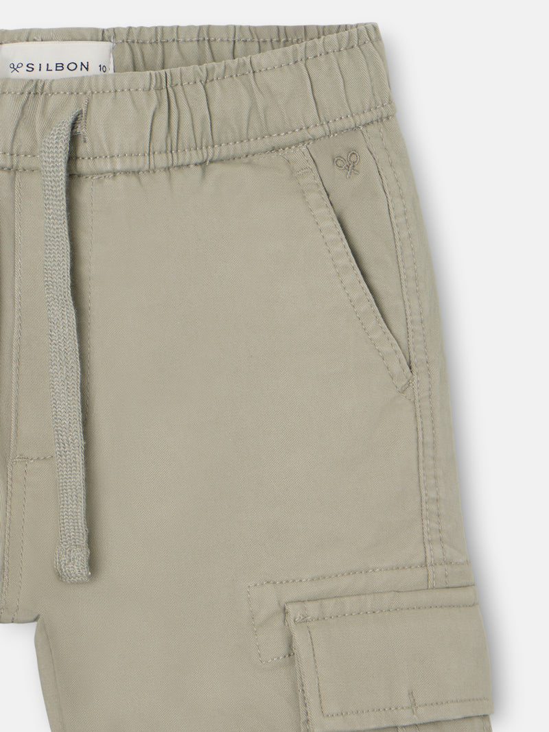 Pantalon sport kids cargo verde
