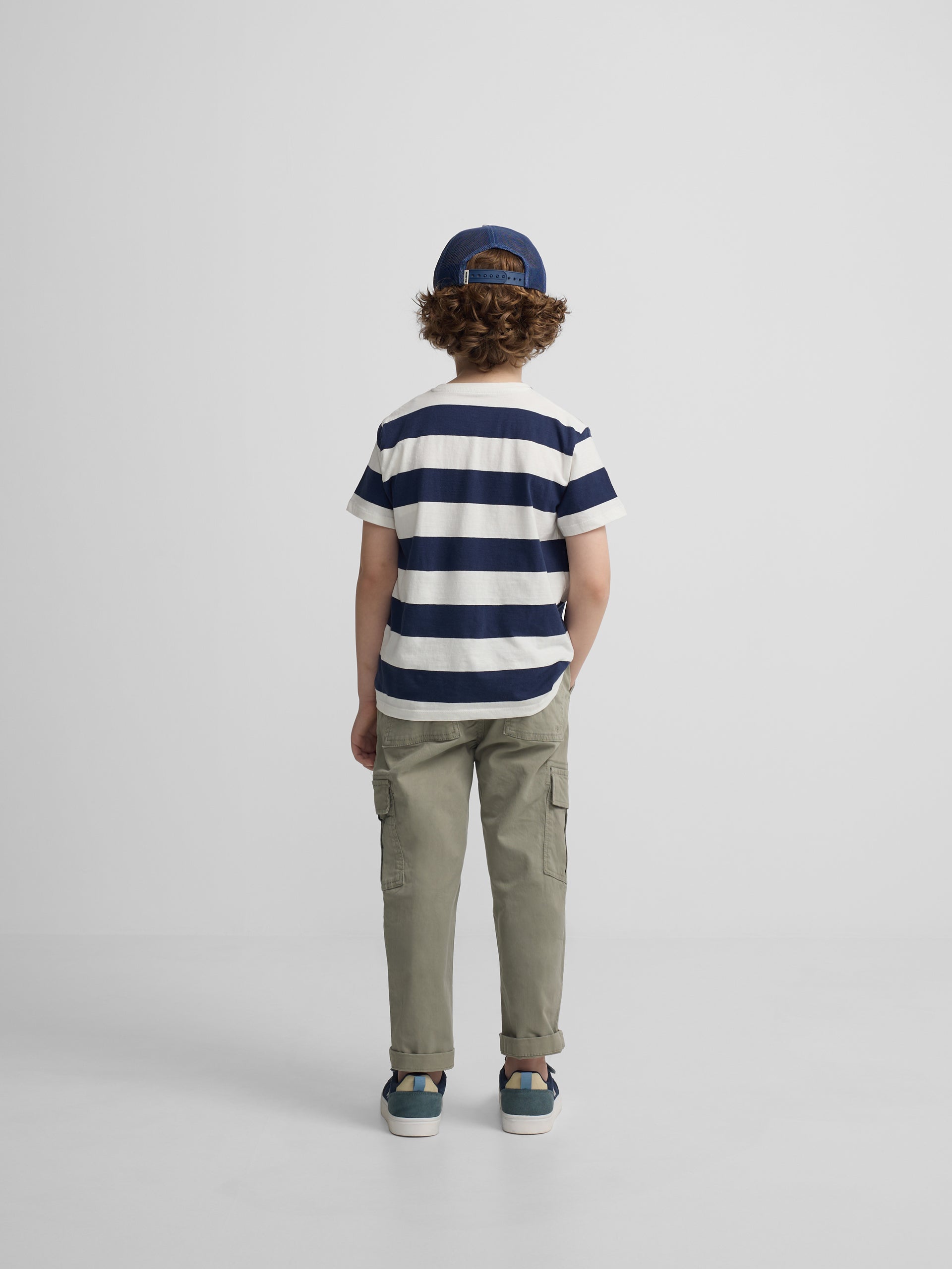 Pantalon de sport enfant cargo vert