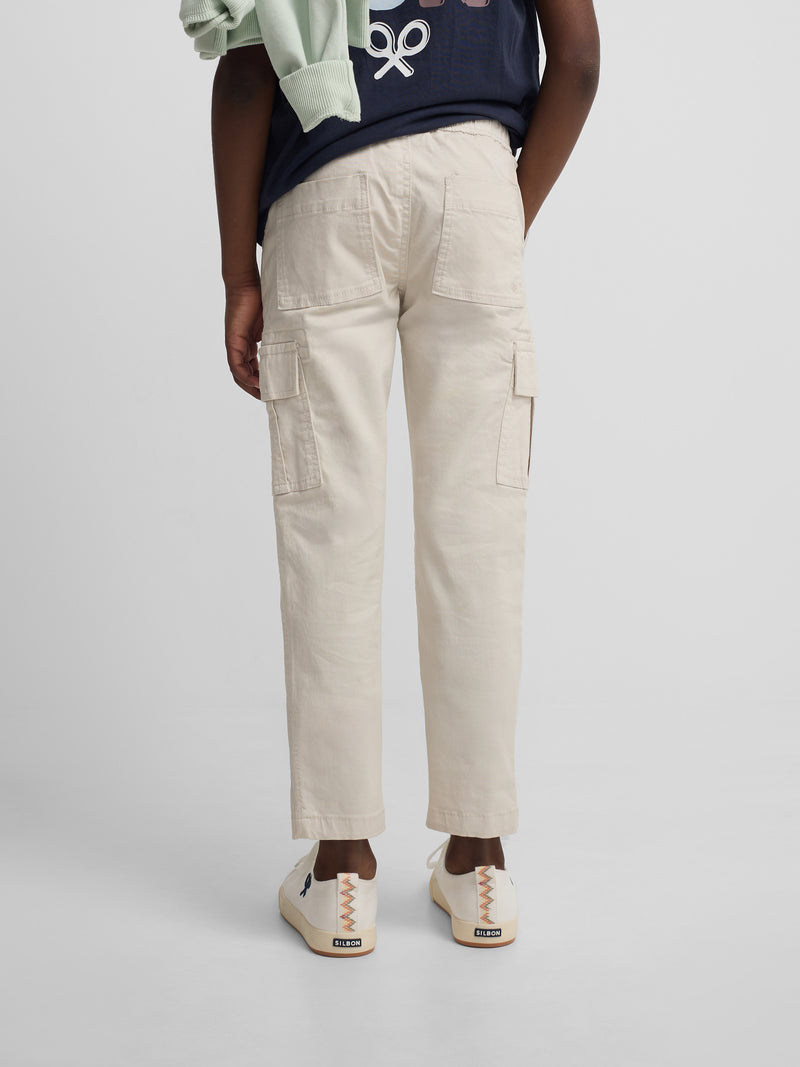 Pantalon sport kids cargo piedra