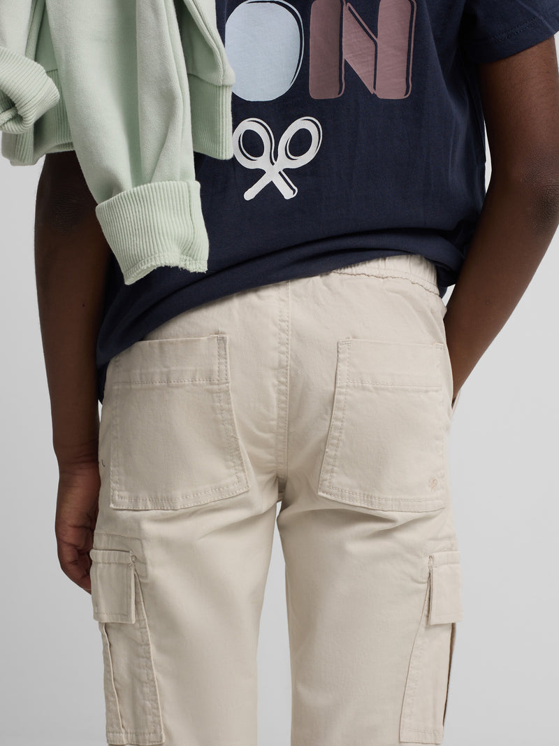 Pantalon sport kids cargo piedra