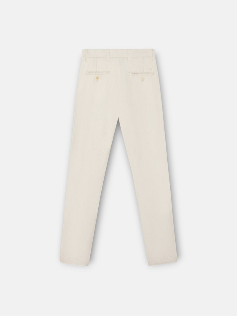 Pantalon sport kids chino lino beige