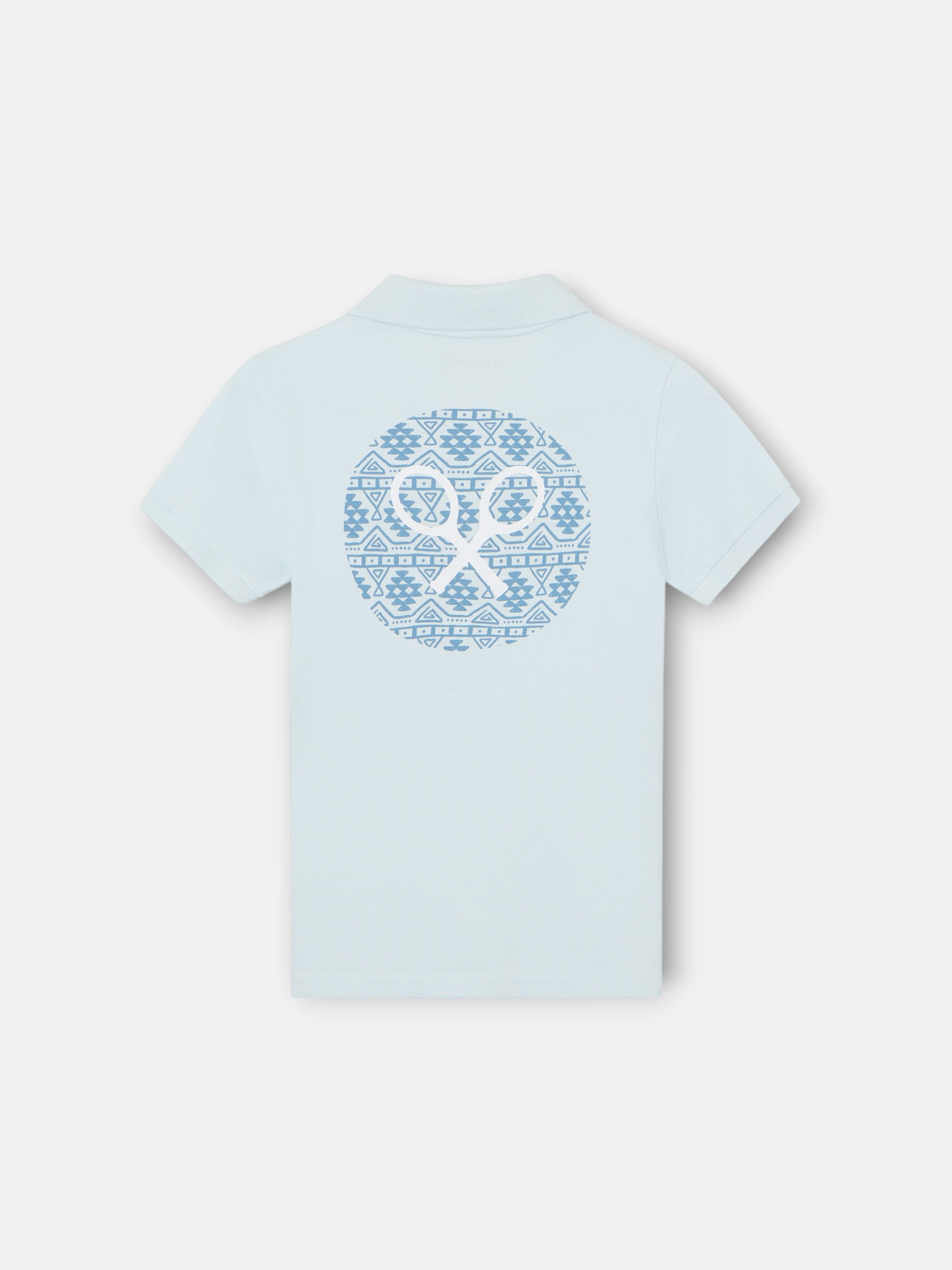Raquette Polo Kids ethnique bleue