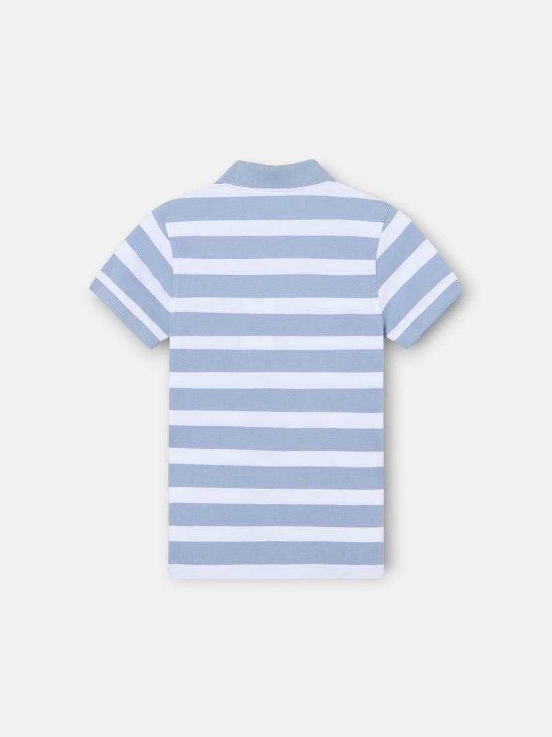 Polo kids rayas blanco azul