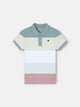 Polo kids wide stripe multicolor green