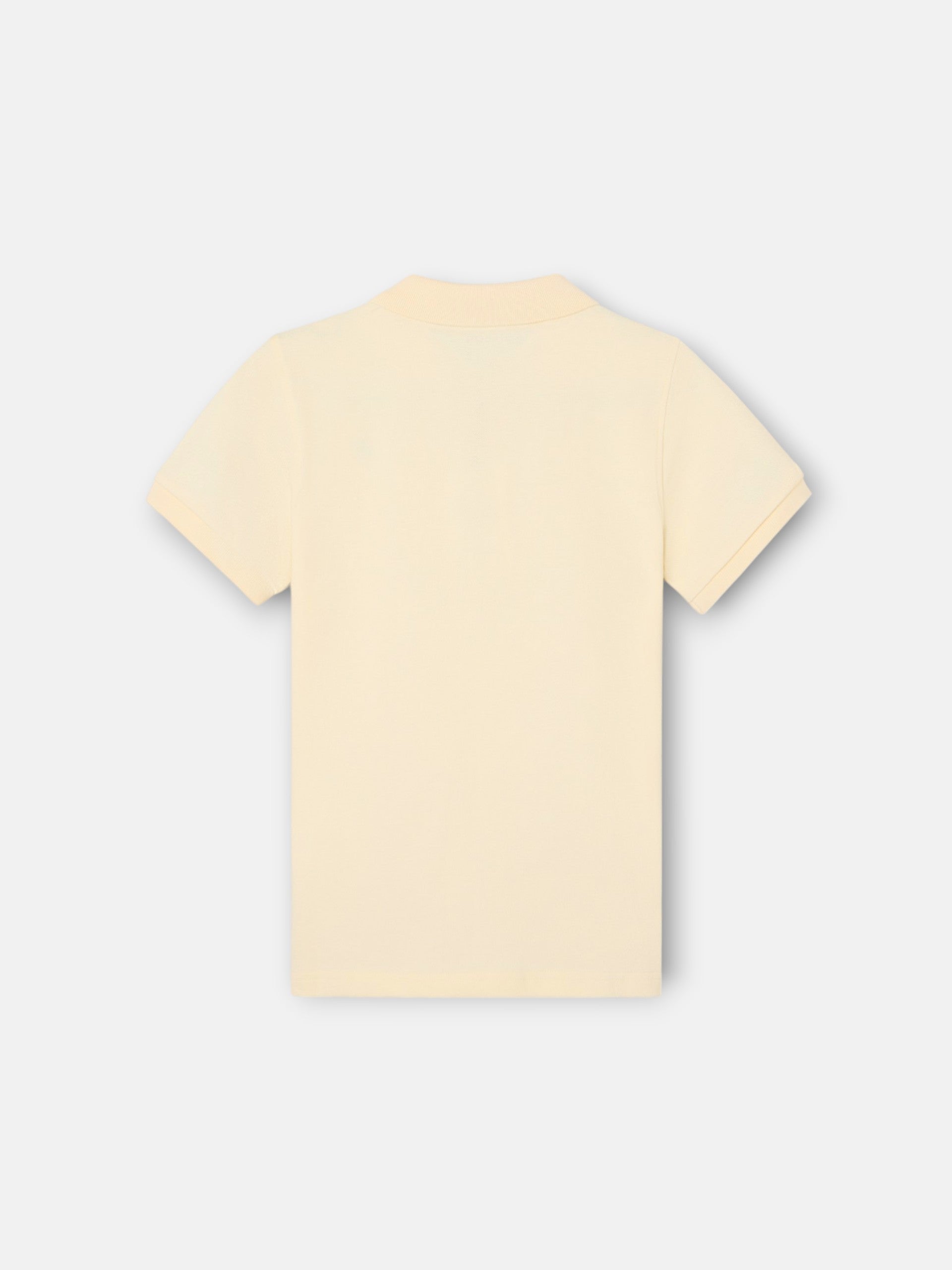 Polo kids liso logo rizo amarillo
