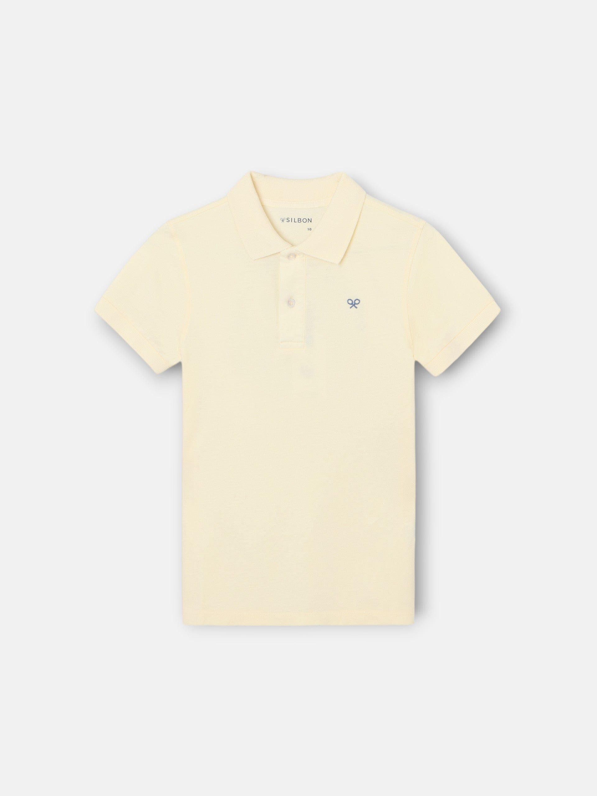 Polo criança raquete étnica amarelo