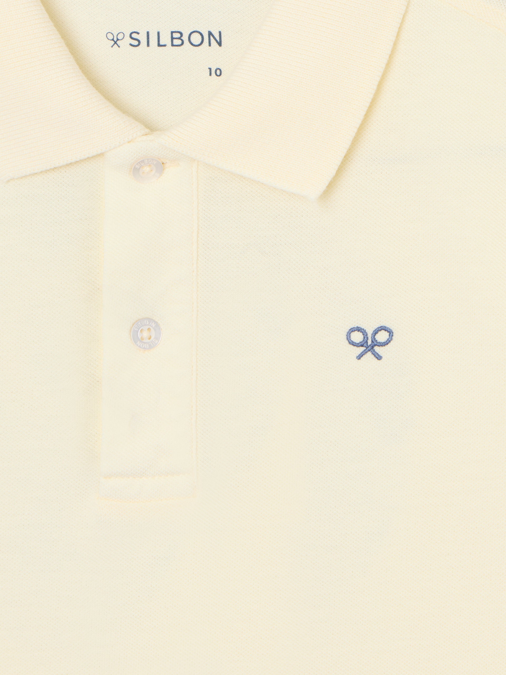 Polo criança raquete étnica amarelo