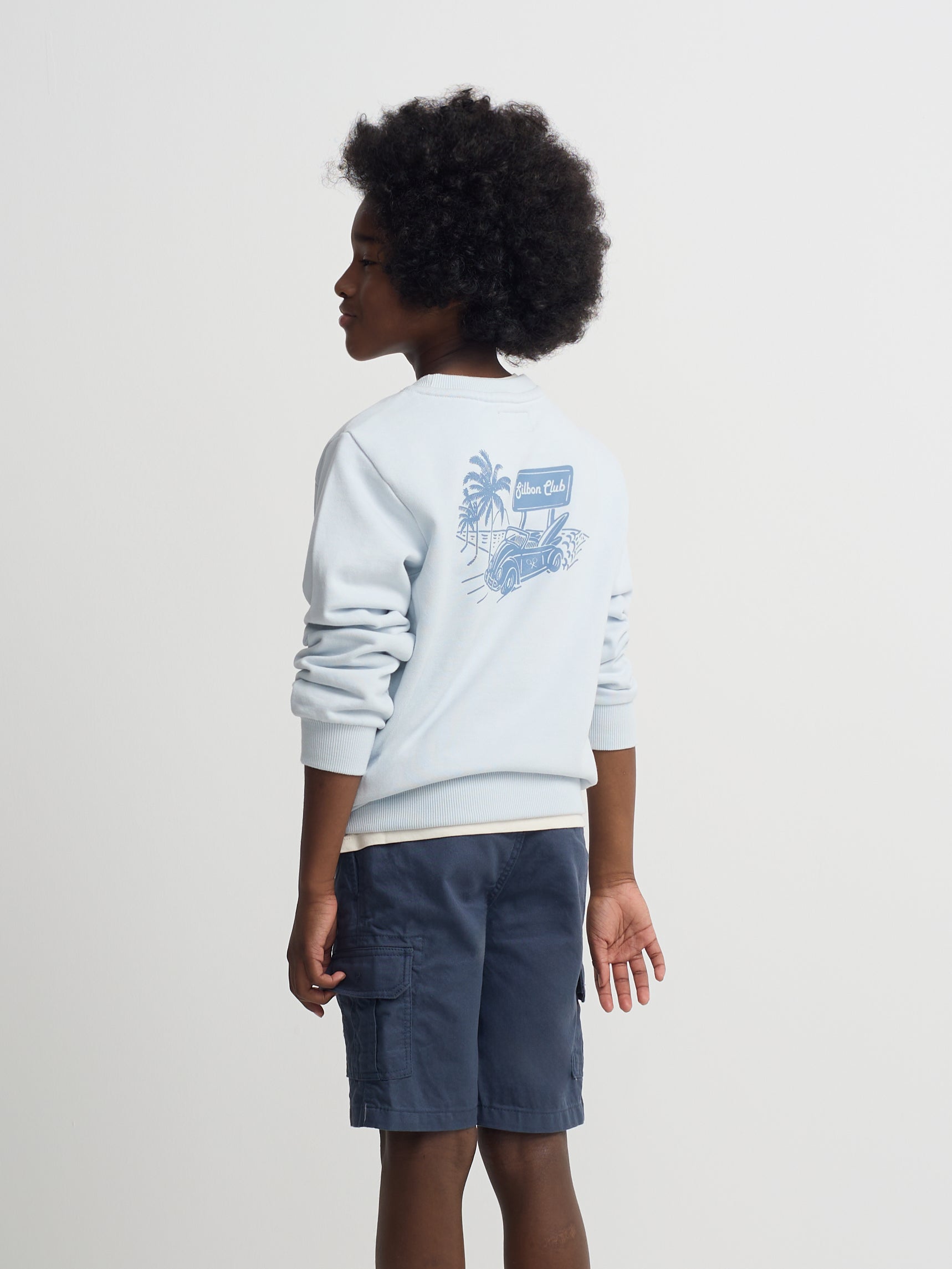 Silbon Club kids' blue sweatshirt
