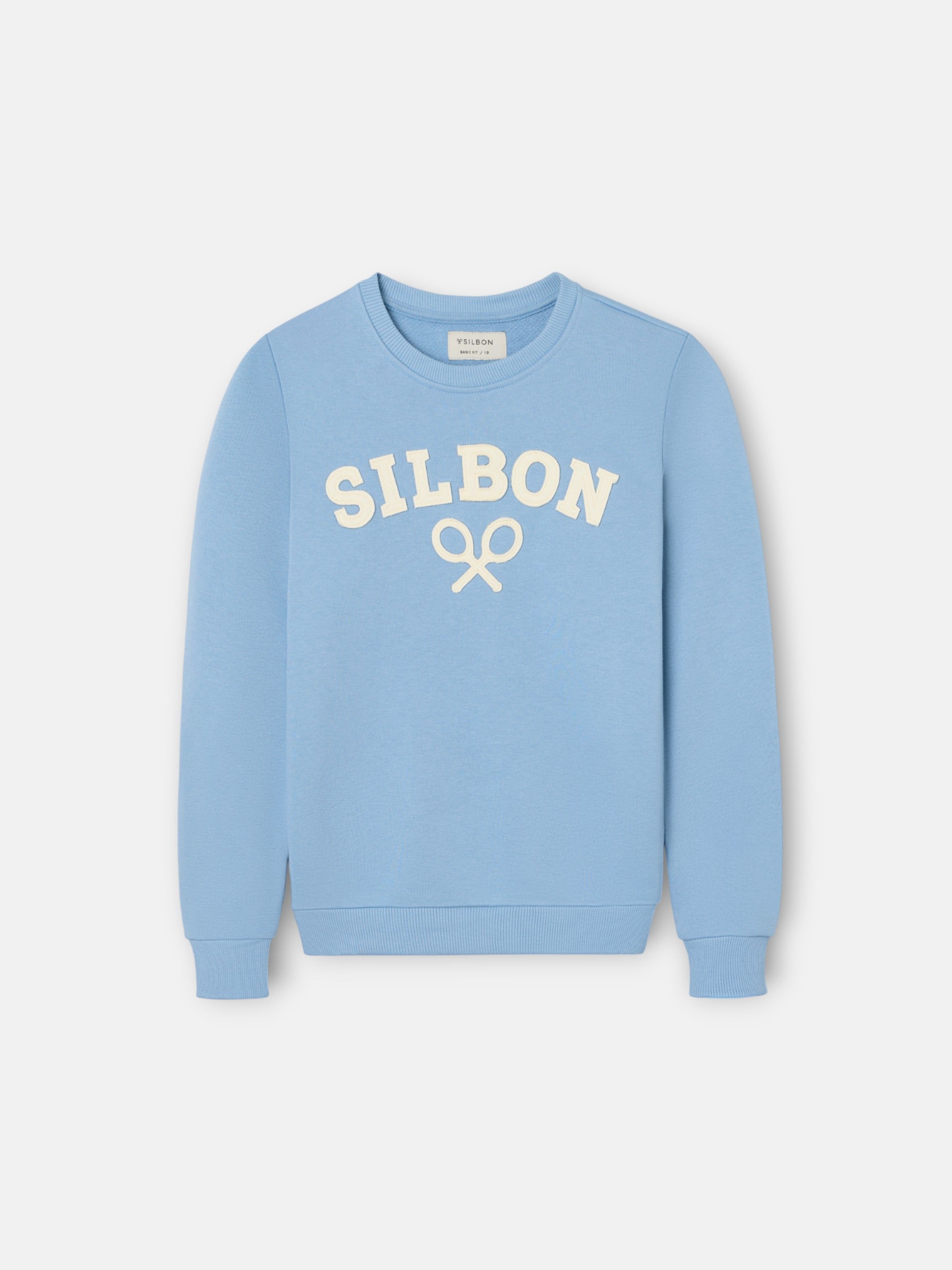 Sudadera kids Silbon raqueta media azul indigo
