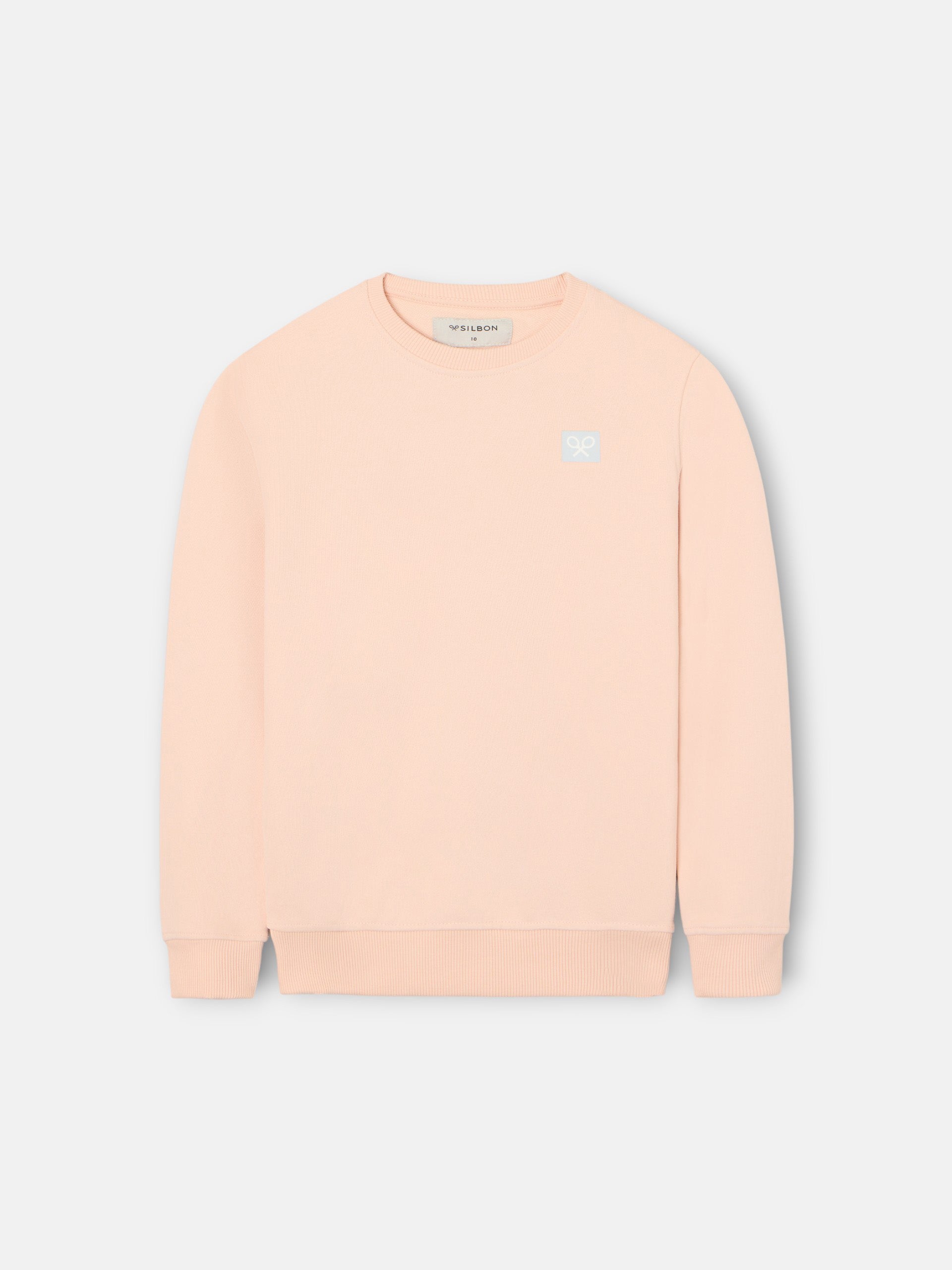 Sweat-shirt enfant sable et surf corail