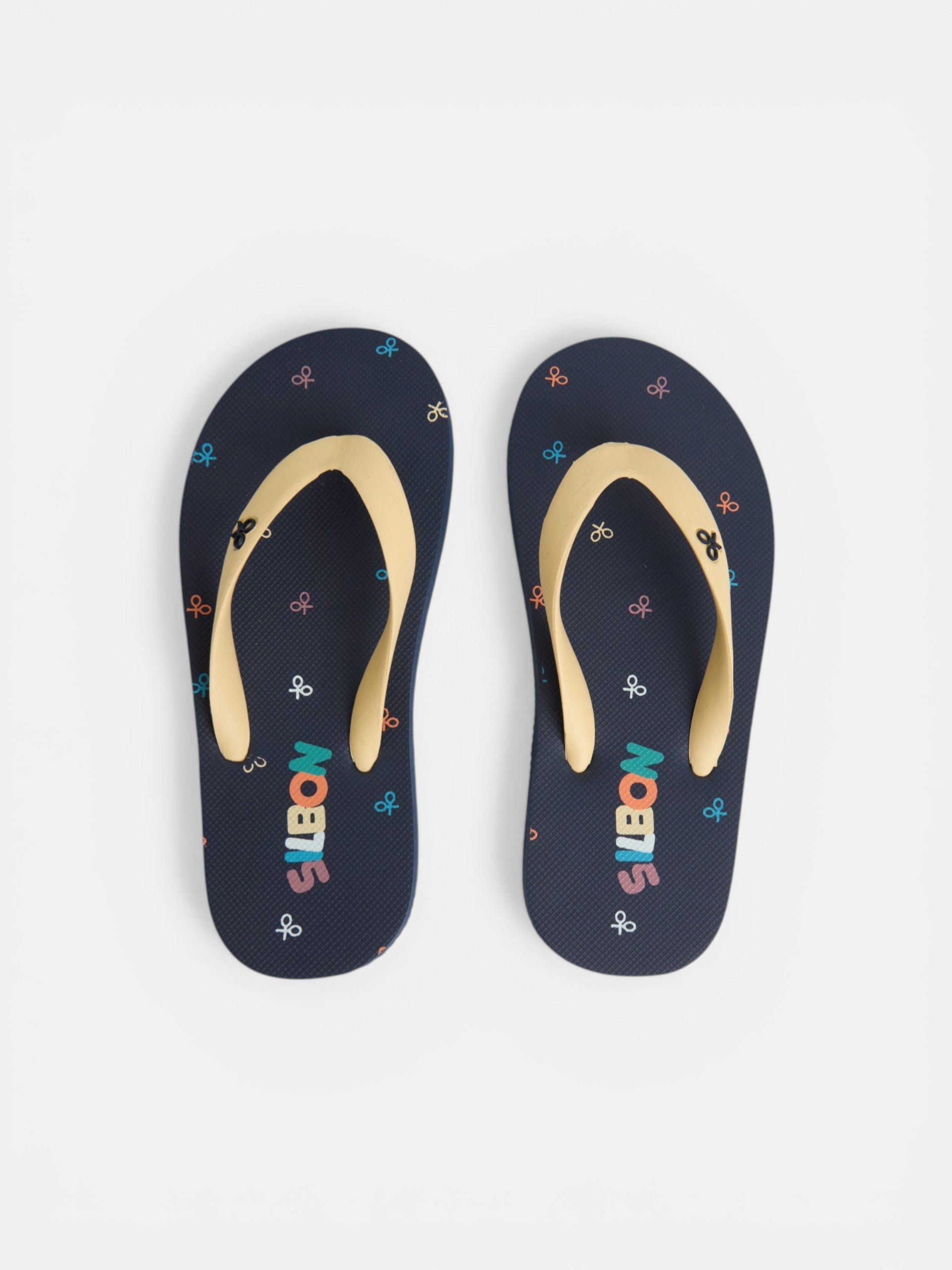 Tongs enfants multiraquettes bleu marine