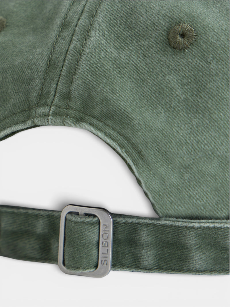 Green kids' racket cap