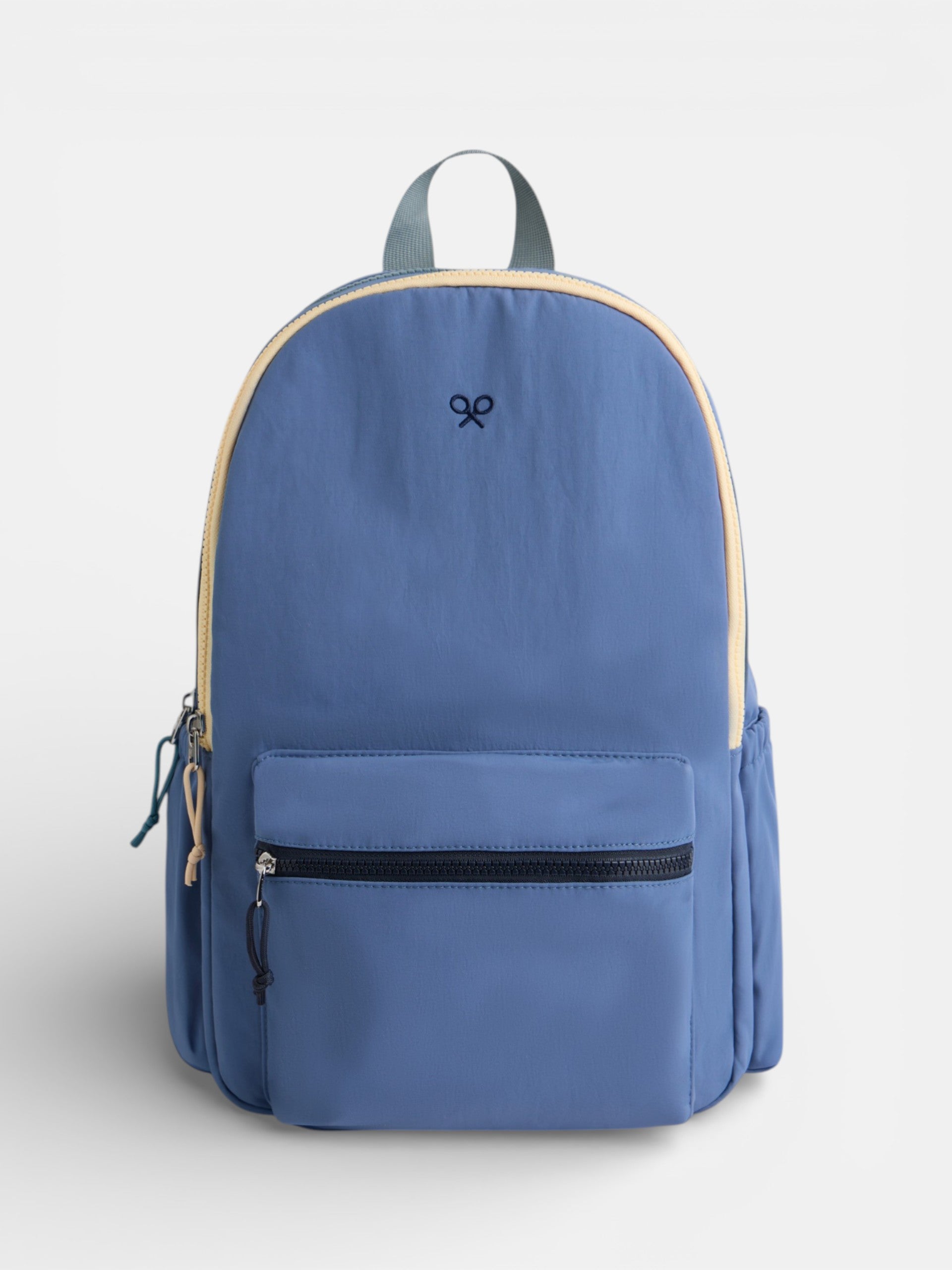 Kids backpack with zipper blue