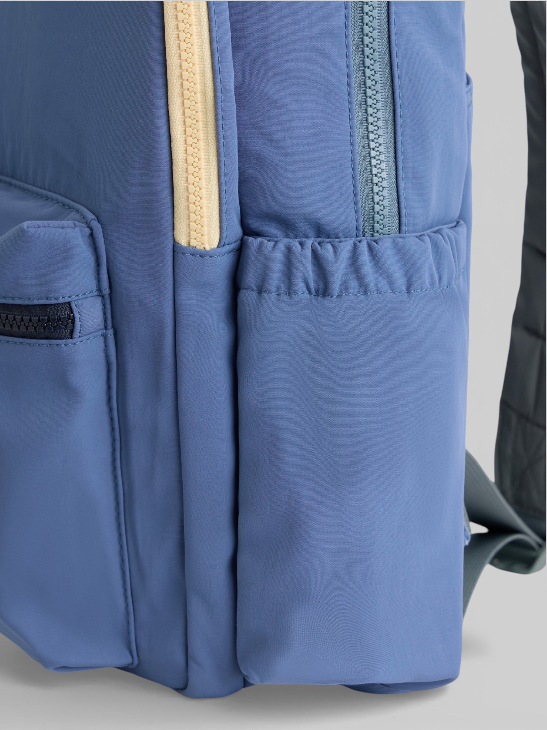 Kids backpack with zipper blue