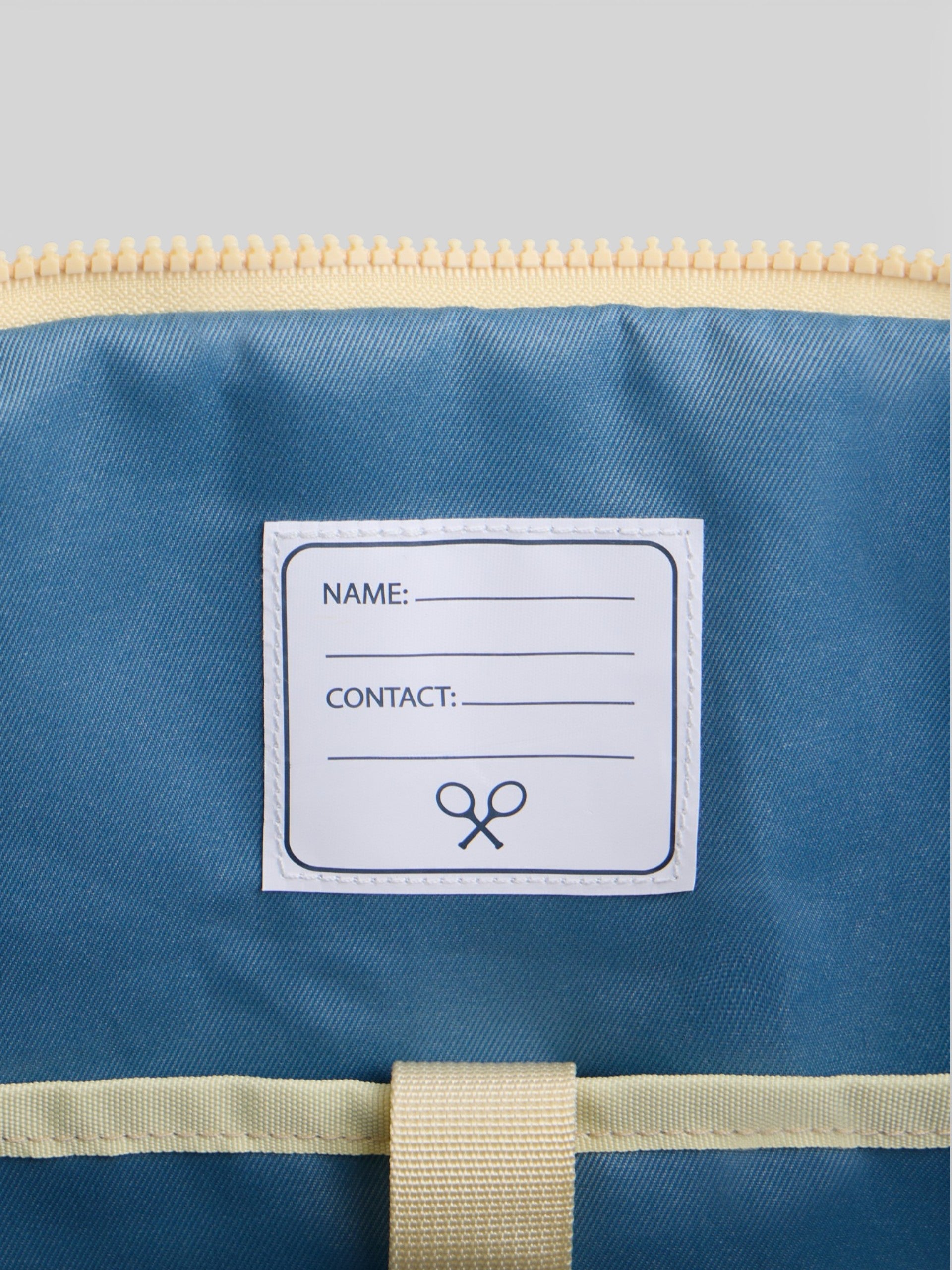 Kids zippered bag blue