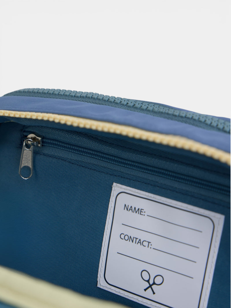 Trousse enfants fermeture éclair couleurs bleu