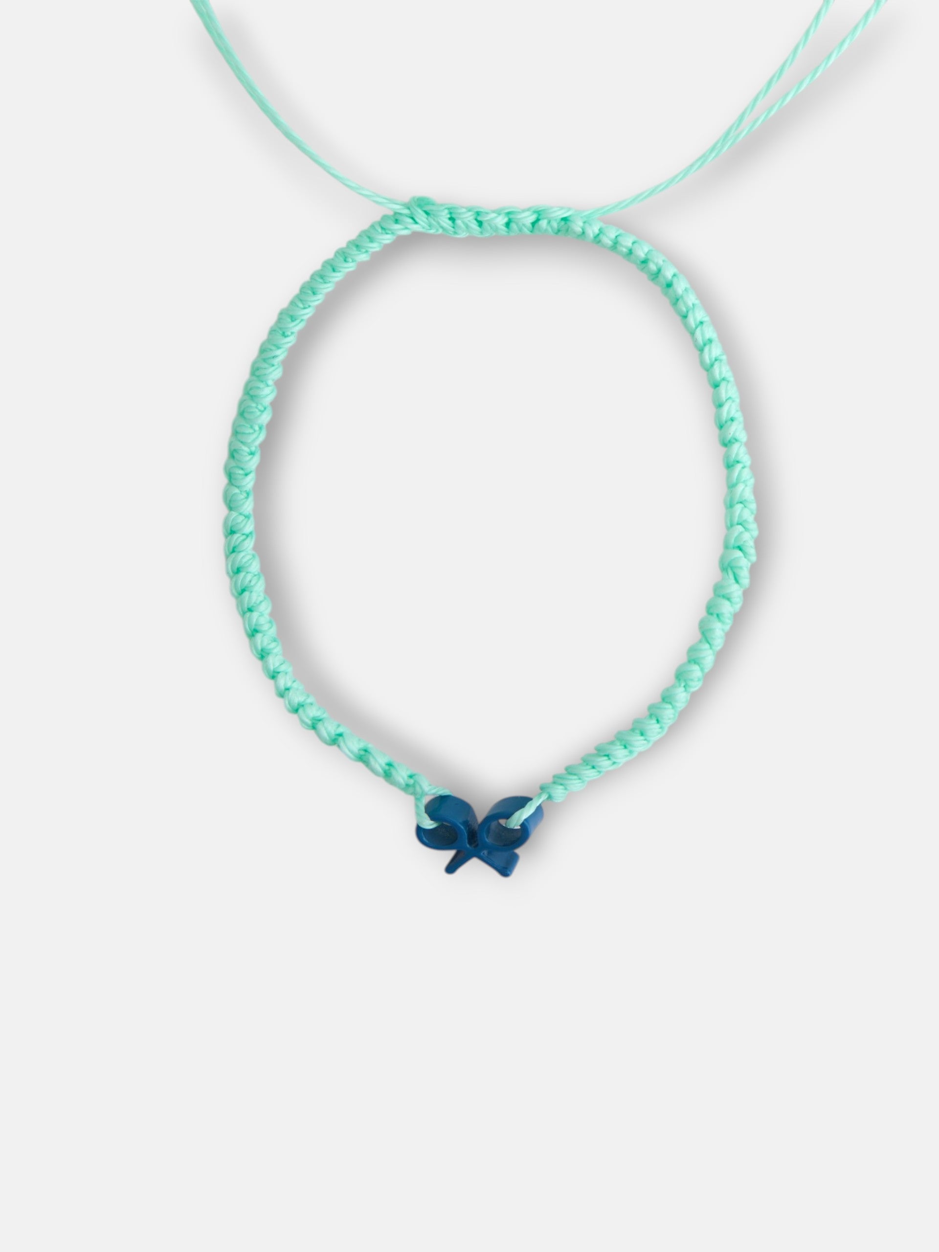 Kids bracelet, light green Silbon racket