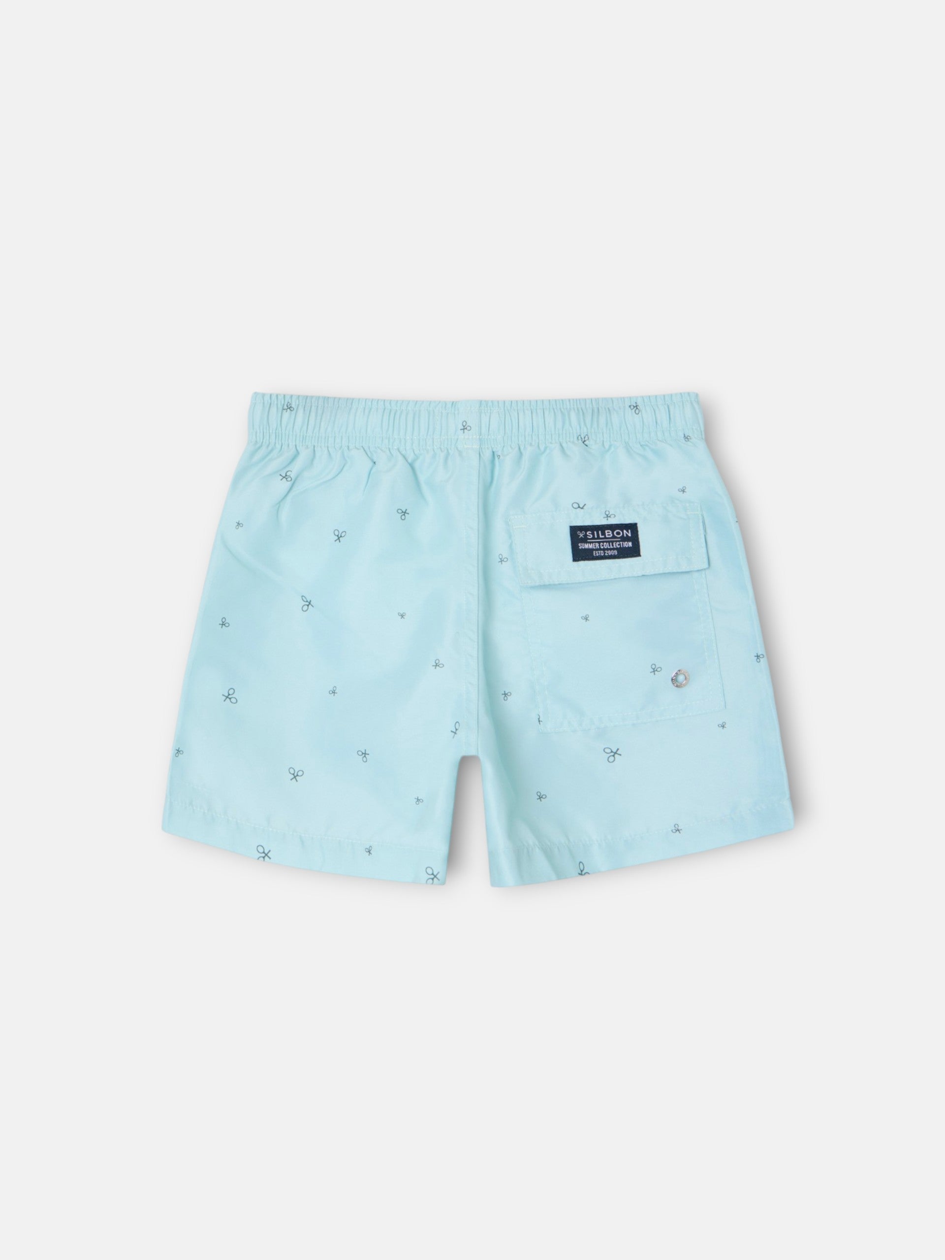 Maillot de bain multi-raquettes pour enfants, vert clair