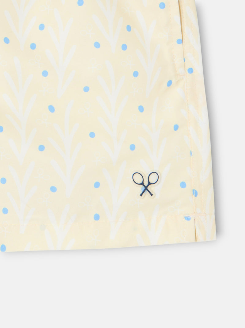 Fato de banho kids style pontos amarelo