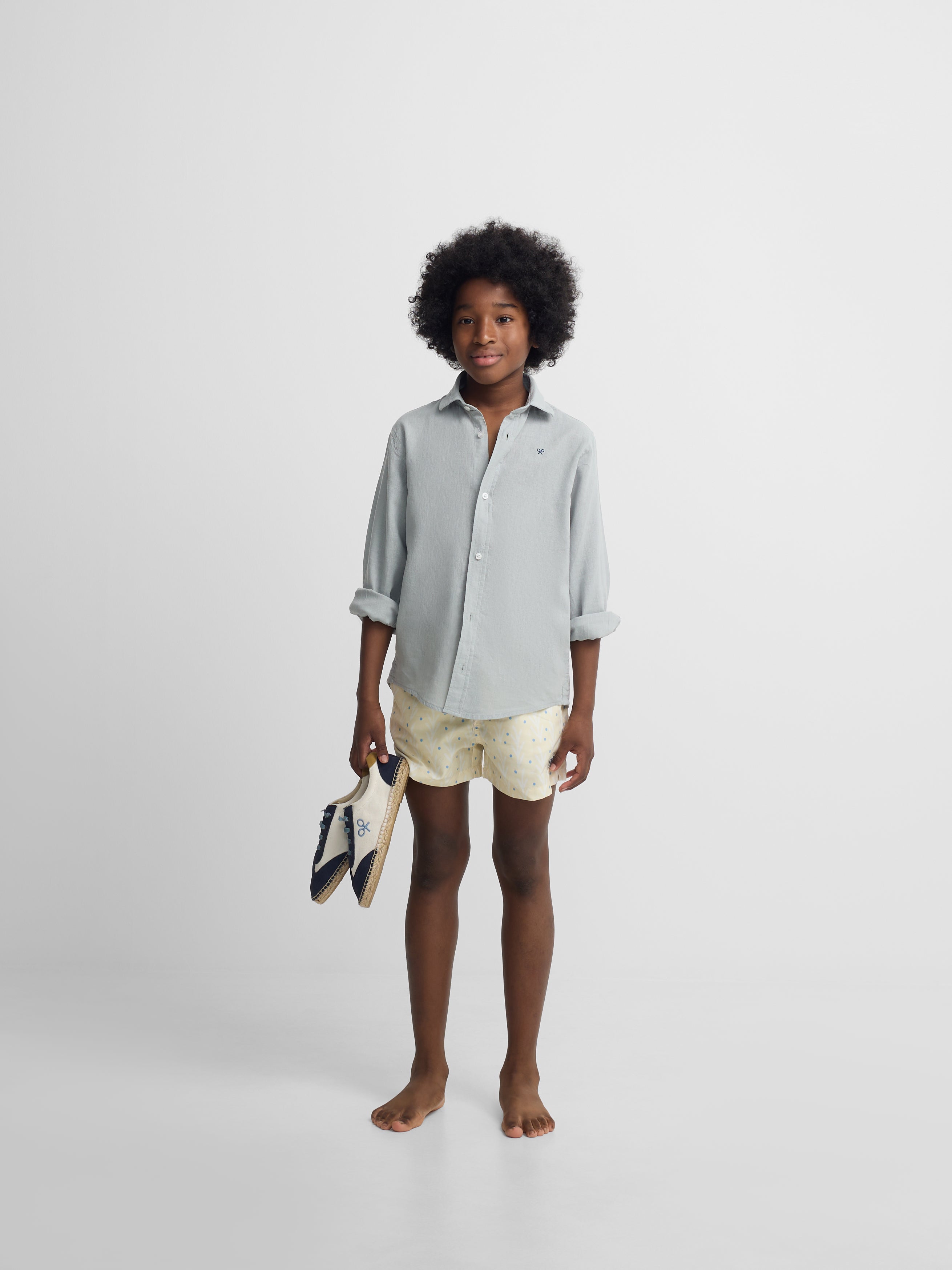 Bañador kids style puntos amarillo