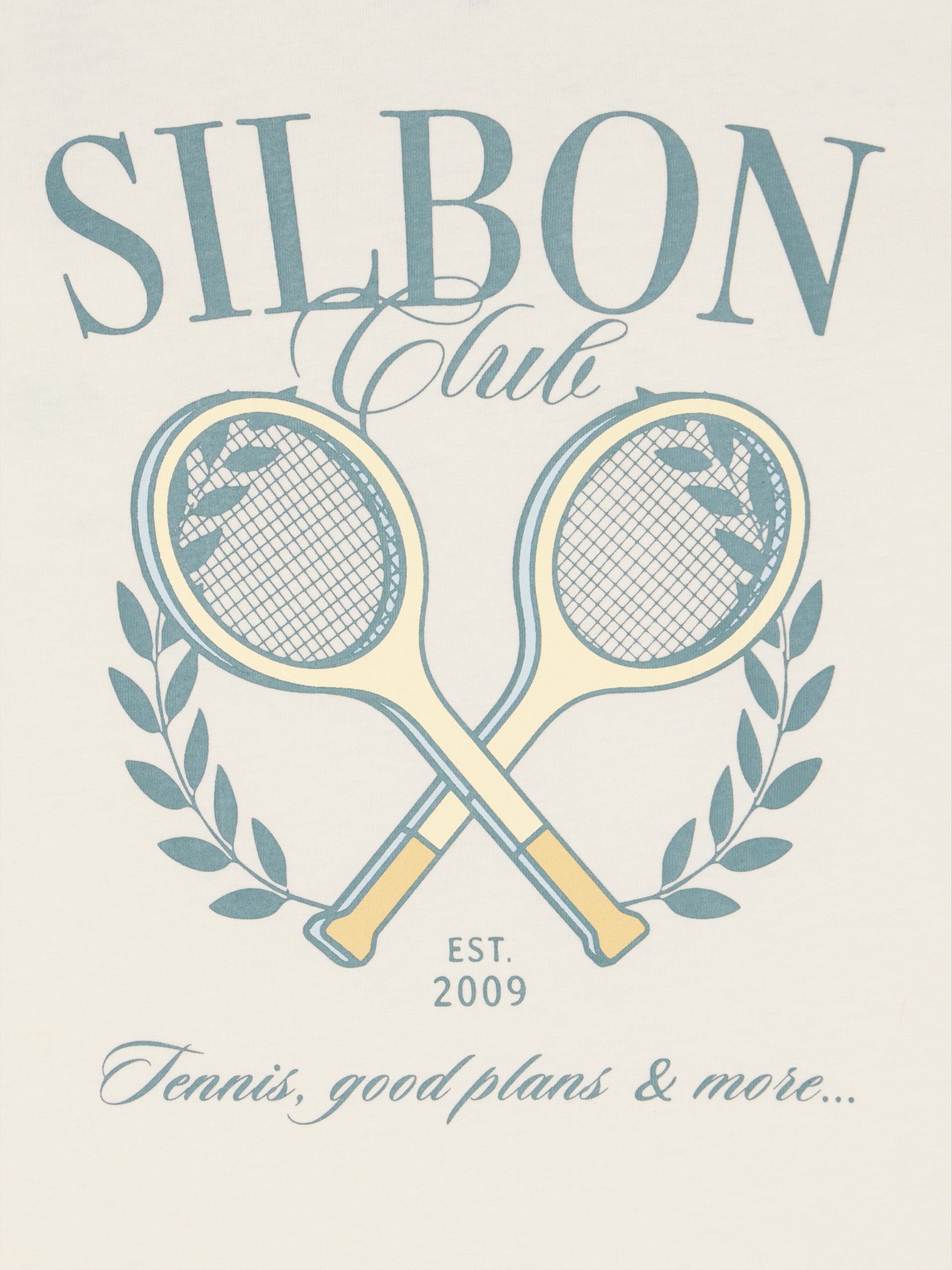 T-shirt blanc pour enfants Silbon Club