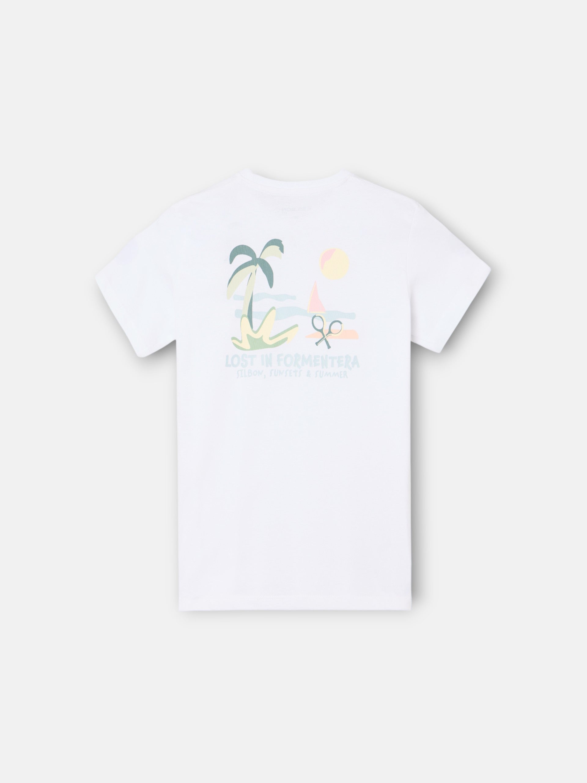 T-shirt kids Silbon Formentera branco