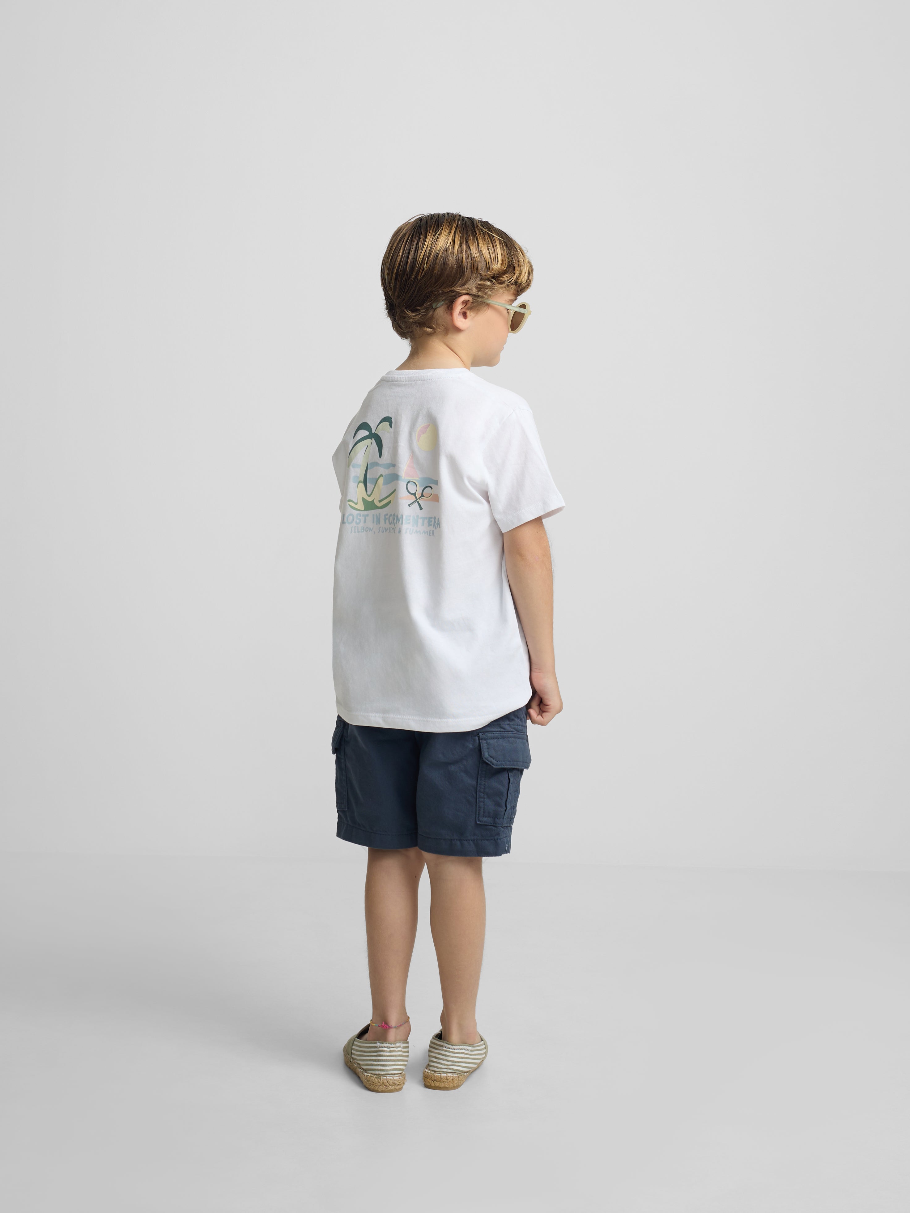 T-shirt kids Silbon Formentera branco