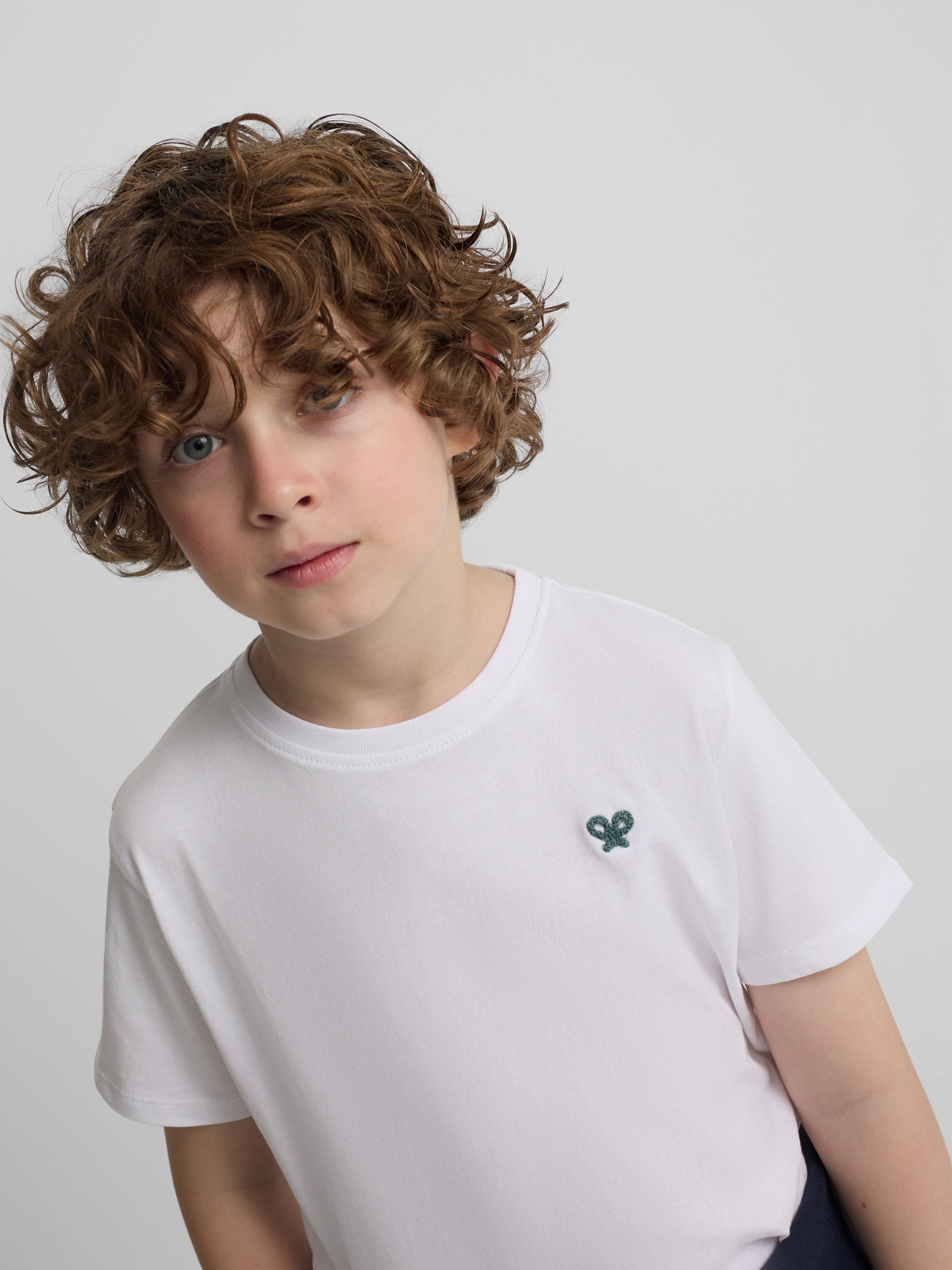 T-shirt blanc dinosaure pour enfants