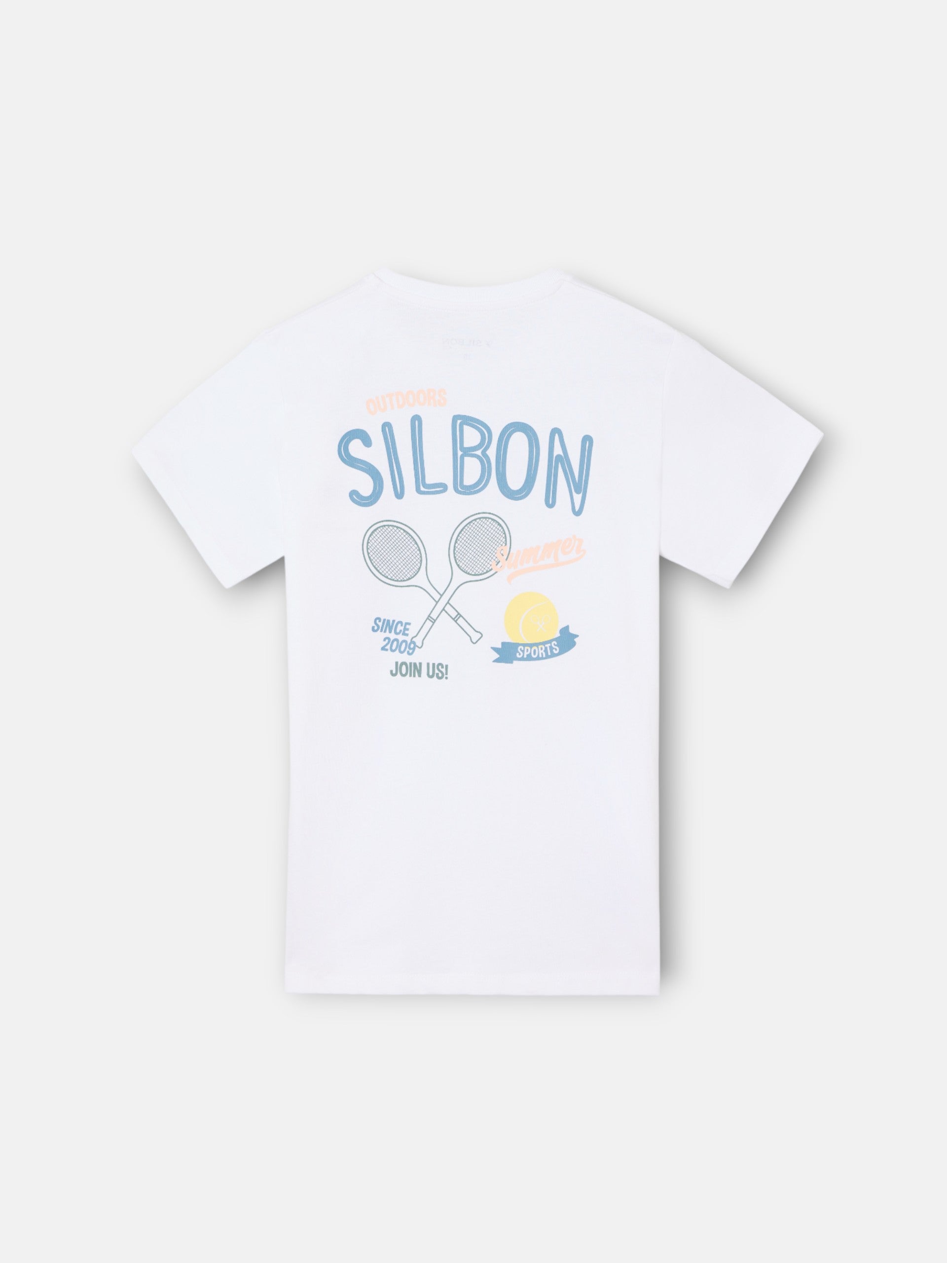 T-shirt blanc de sport d'été pour enfants