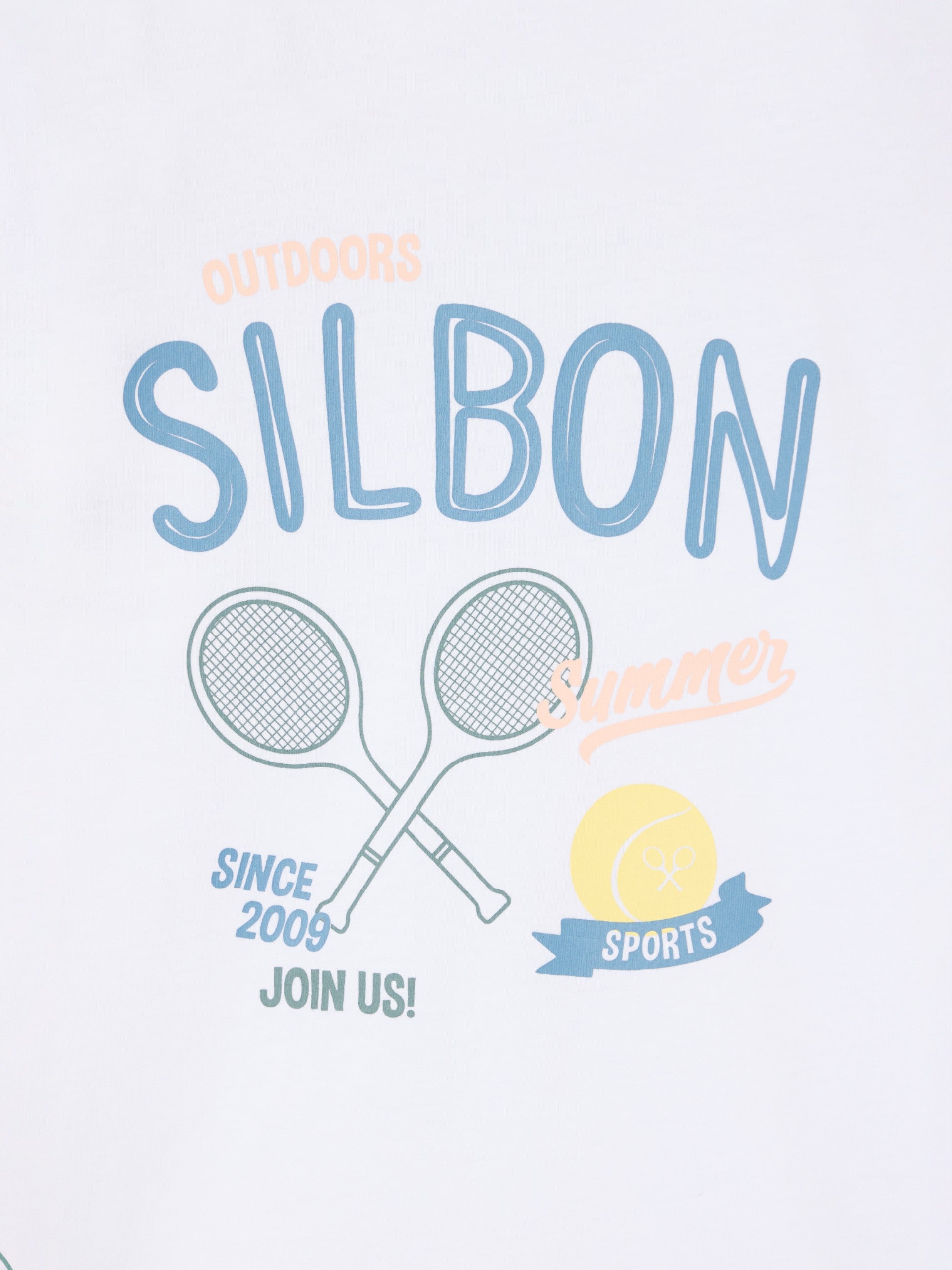 T-shirt blanc de sport d'été pour enfants