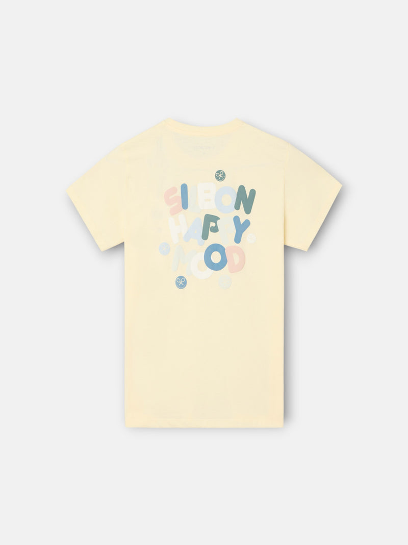 Camiseta kids happy amarillo