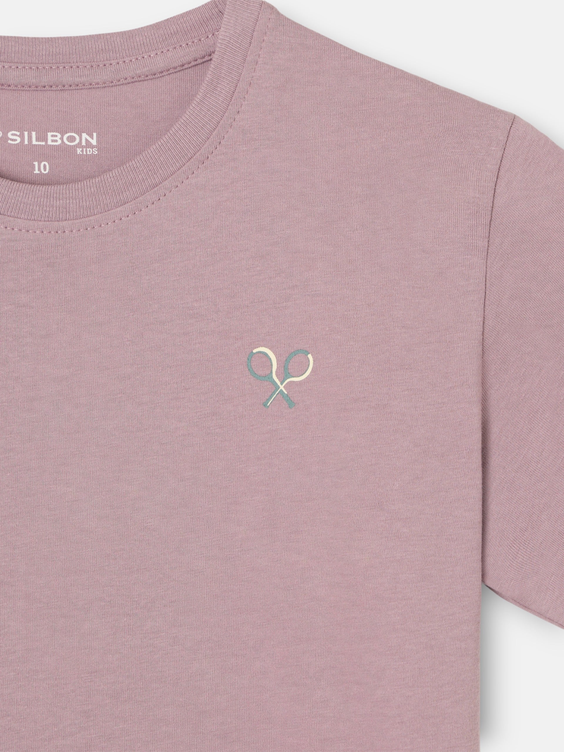 Silbon Formentera kids' burgundy t-shirt